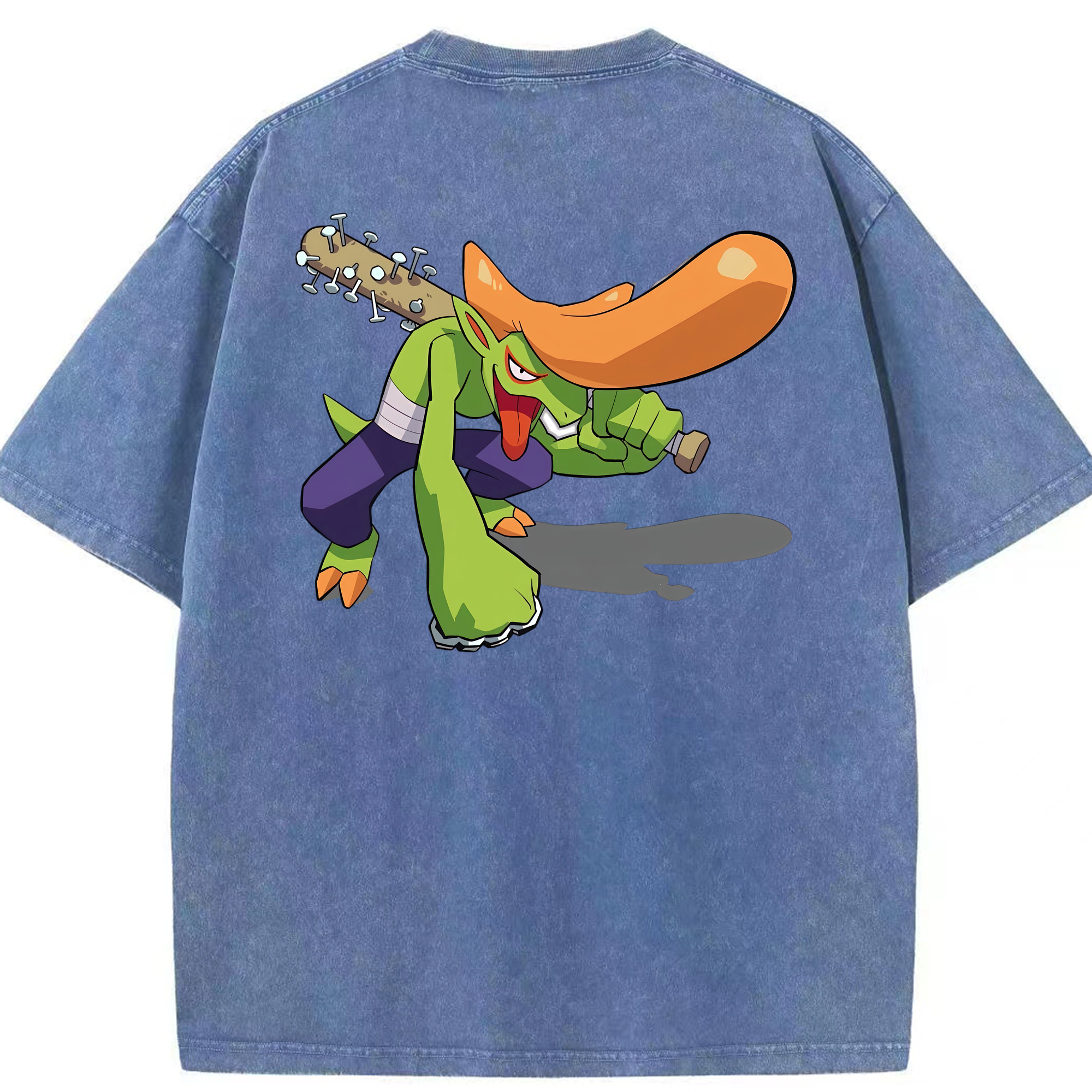 （画像用） 妖怪ウォッチ Yo-kai Watch 綿100% ヴィンテージ風 半袖Tシャツ（背面プリント）