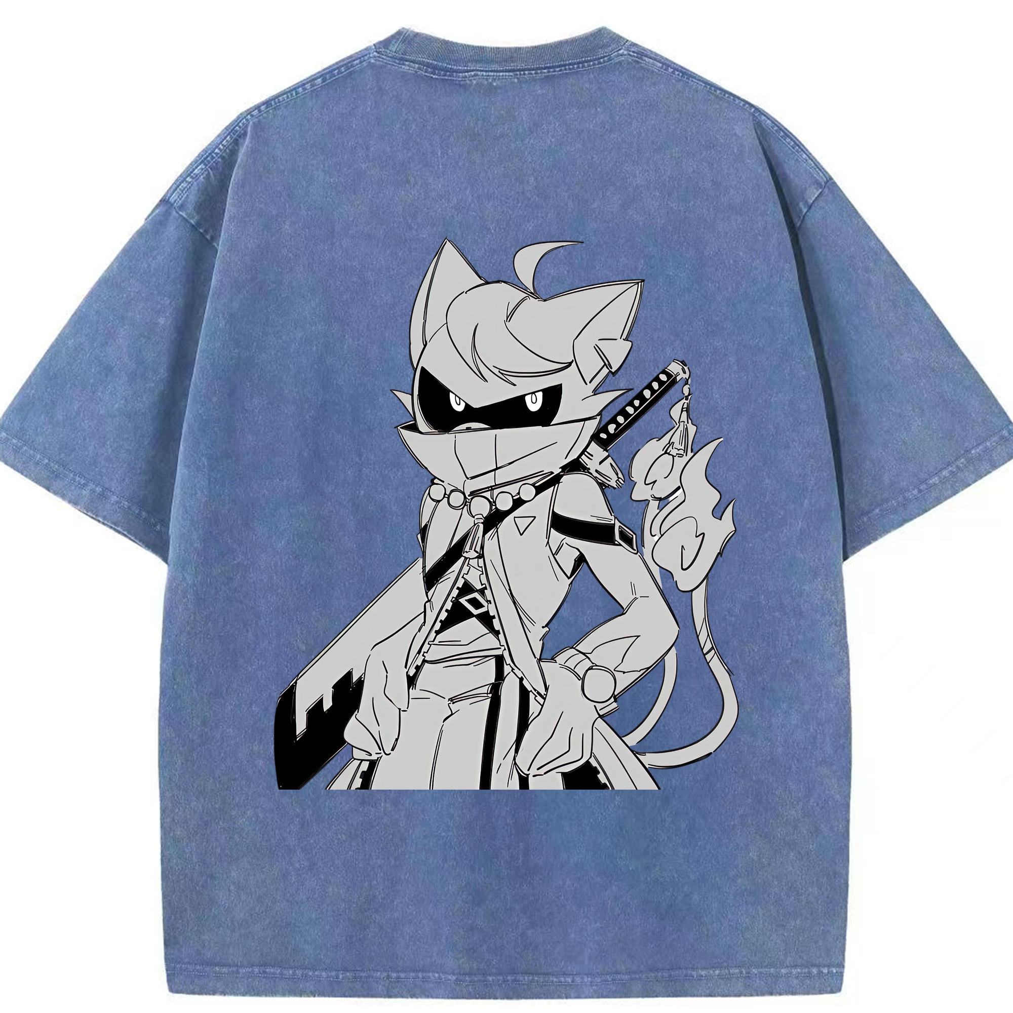 （画像用） 妖怪ウォッチ Yo-kai Watch 綿100% ヴィンテージ風 半袖Tシャツ（背面プリント）