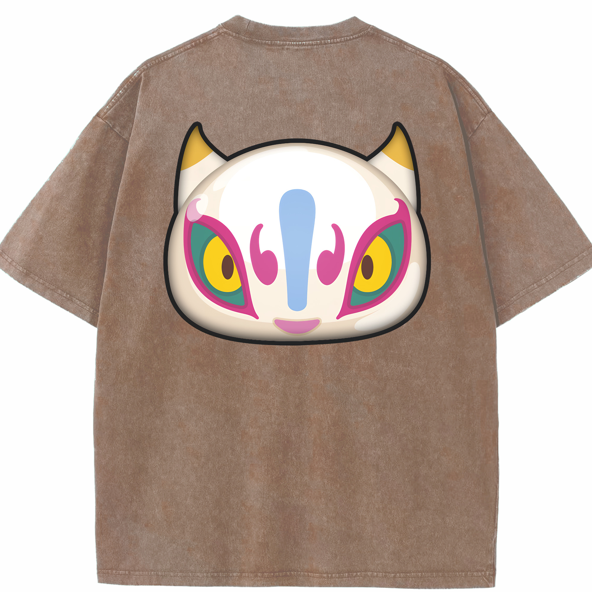 （画像用） 妖怪ウォッチ Yo-kai Watch 綿100% ヴィンテージ風 半袖Tシャツ（背面プリント）