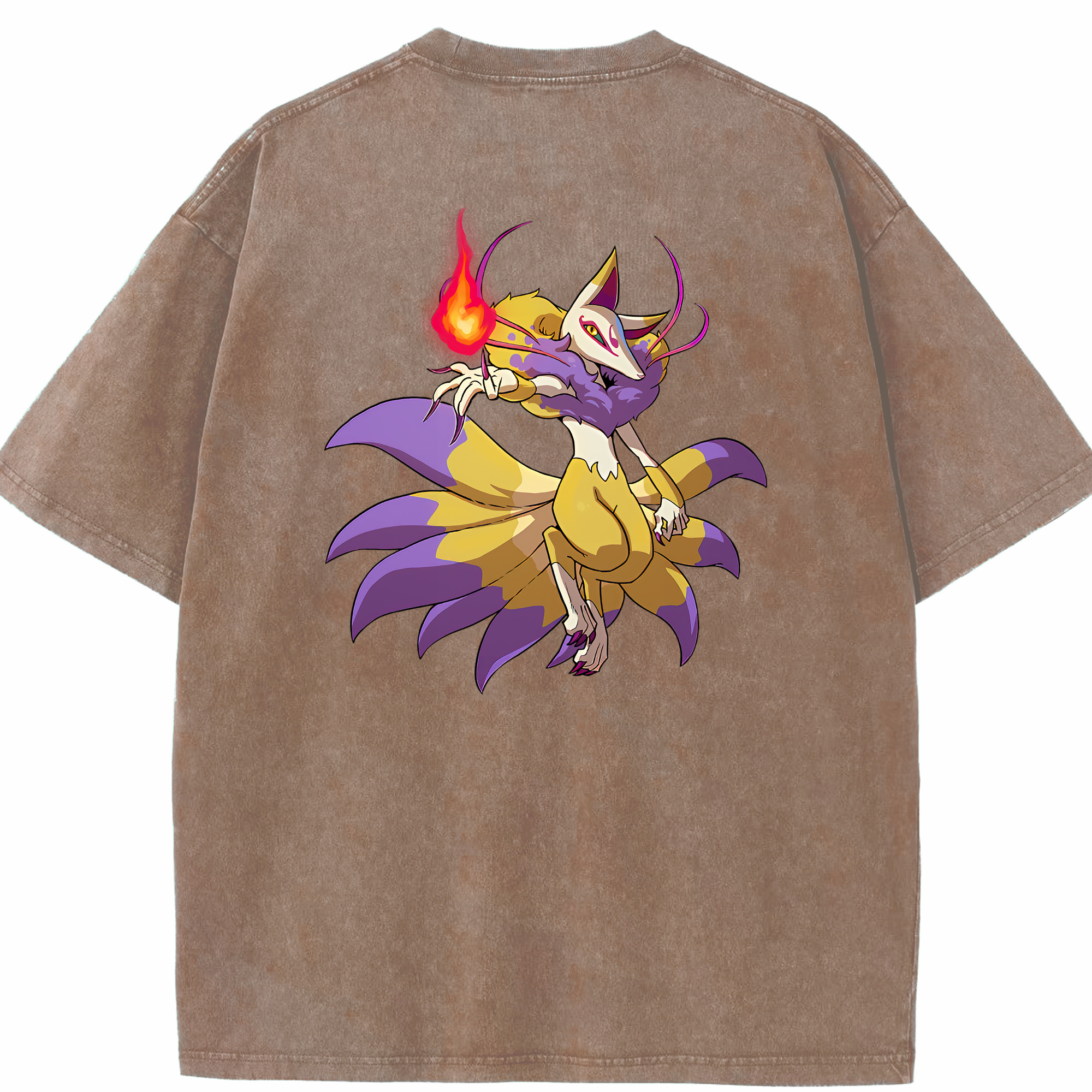 （画像用） 妖怪ウォッチ Yo-kai Watch 綿100% ヴィンテージ風 半袖Tシャツ（背面プリント）