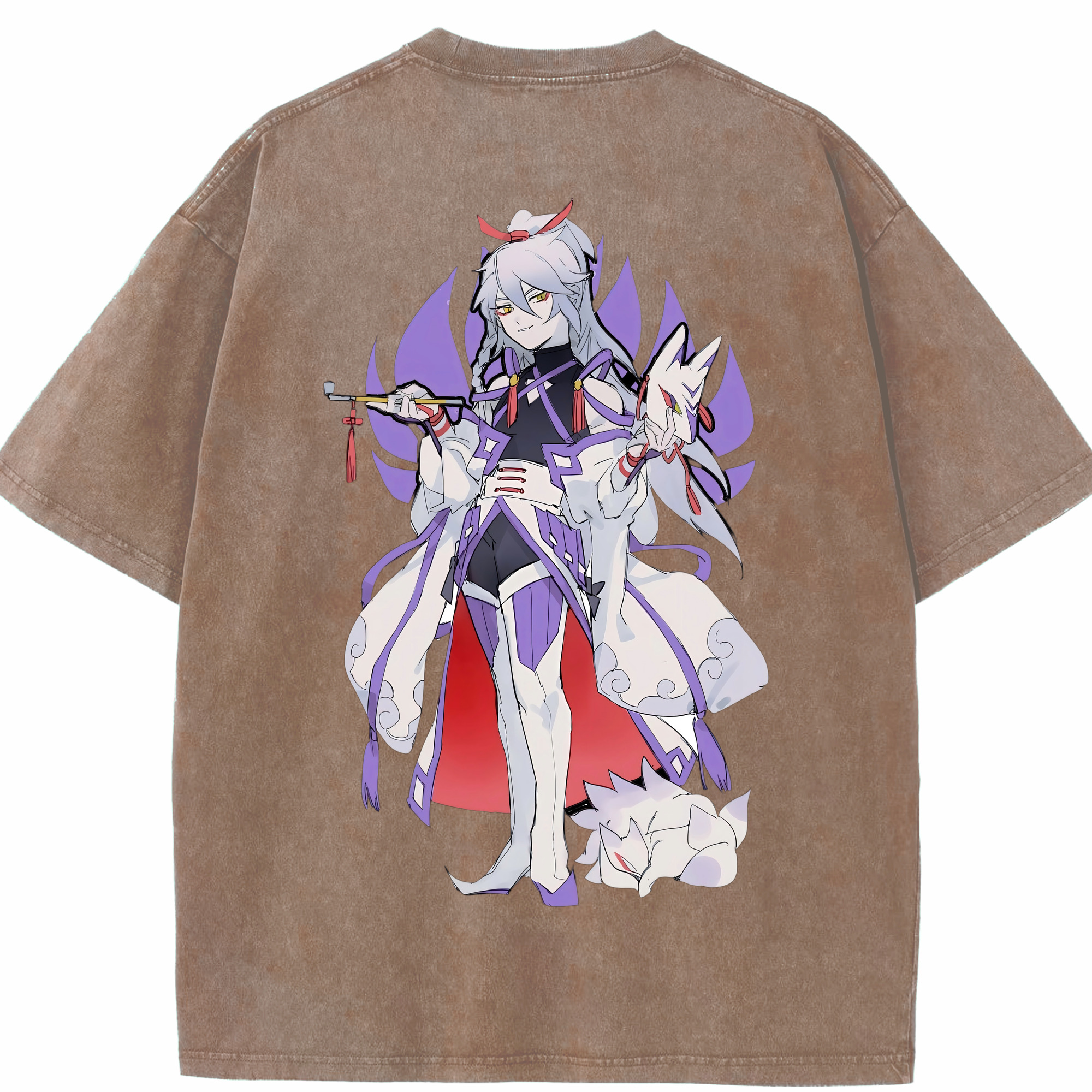 （画像用） 妖怪ウォッチ Yo-kai Watch 綿100% ヴィンテージ風 半袖Tシャツ（背面プリント）