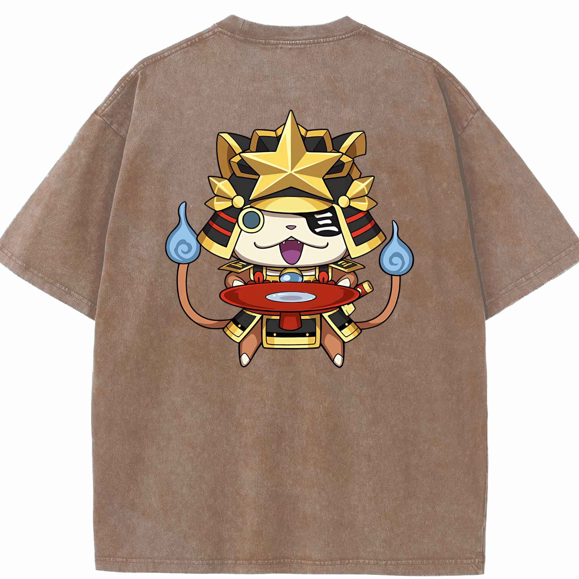 （画像用） 妖怪ウォッチ Yo-kai Watch 綿100% ヴィンテージ風 半袖Tシャツ（背面プリント）