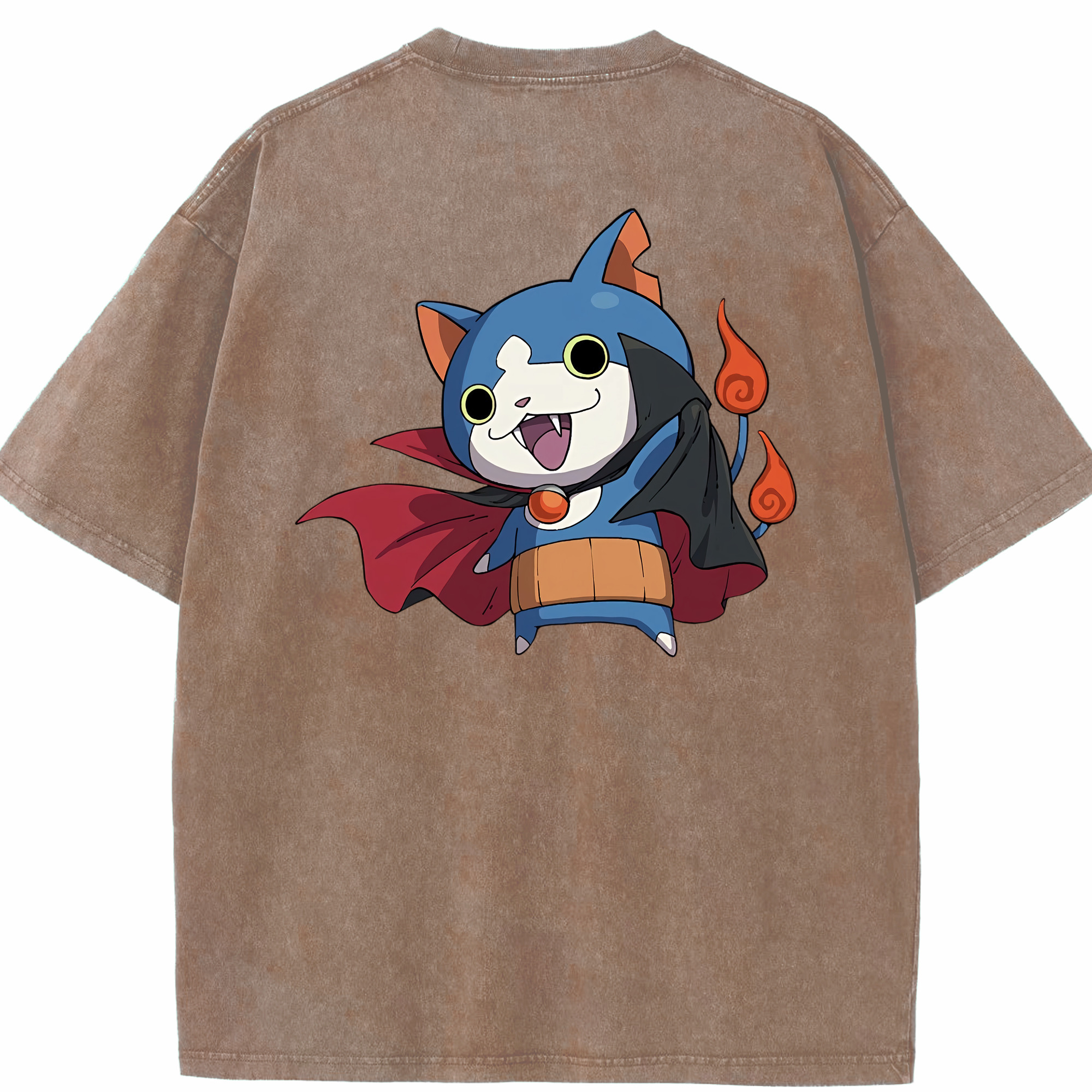 （画像用） 妖怪ウォッチ Yo-kai Watch 綿100% ヴィンテージ風 半袖Tシャツ（背面プリント）