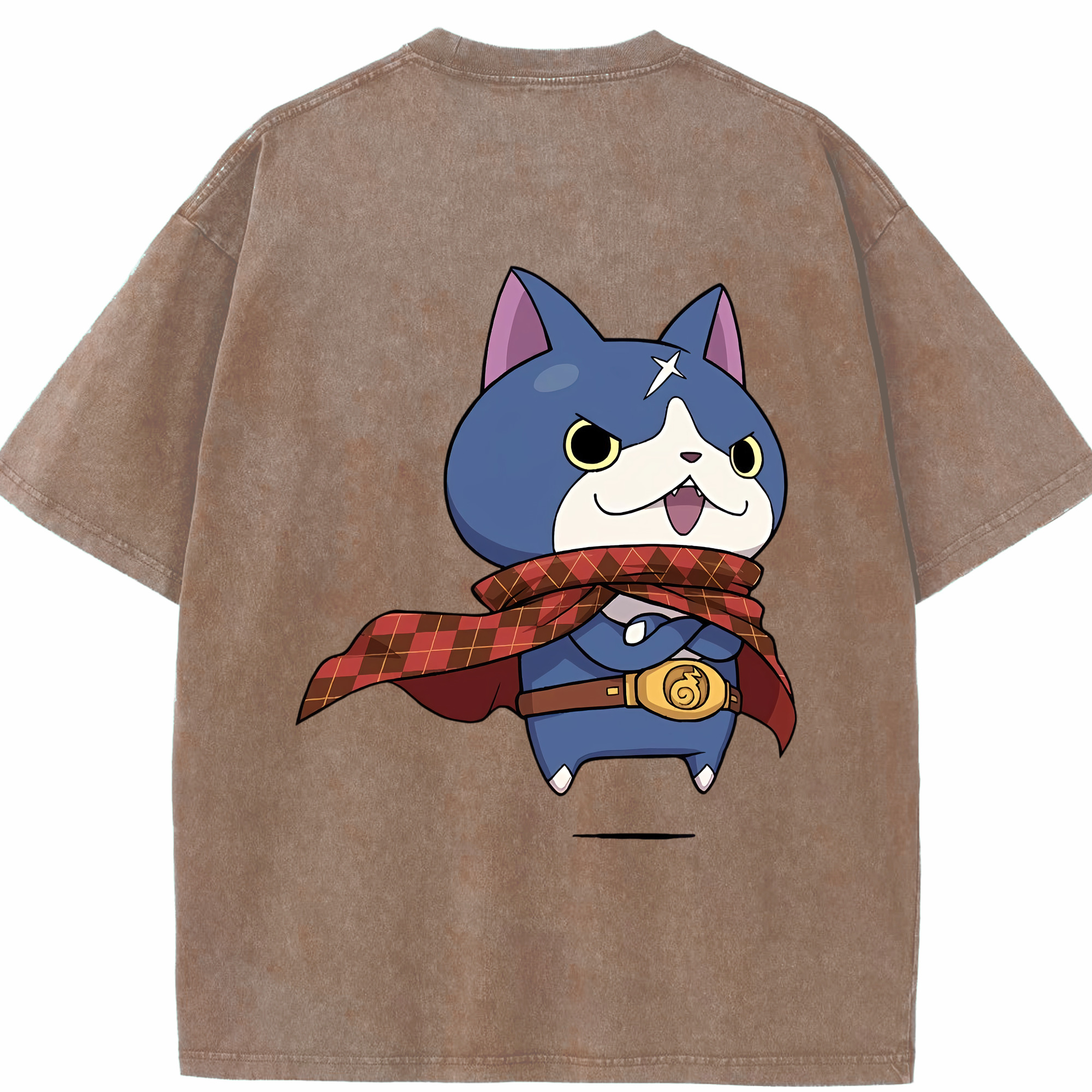 （画像用） 妖怪ウォッチ Yo-kai Watch 綿100% ヴィンテージ風 半袖Tシャツ（背面プリント）