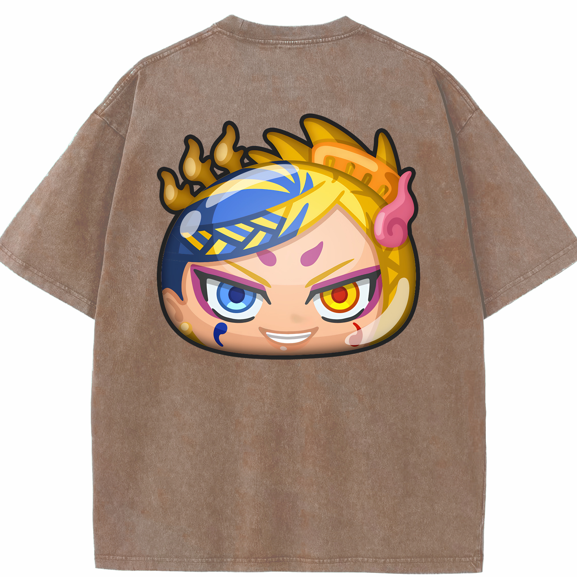 （画像用） 妖怪ウォッチ Yo-kai Watch 綿100% ヴィンテージ風 半袖Tシャツ（背面プリント）
