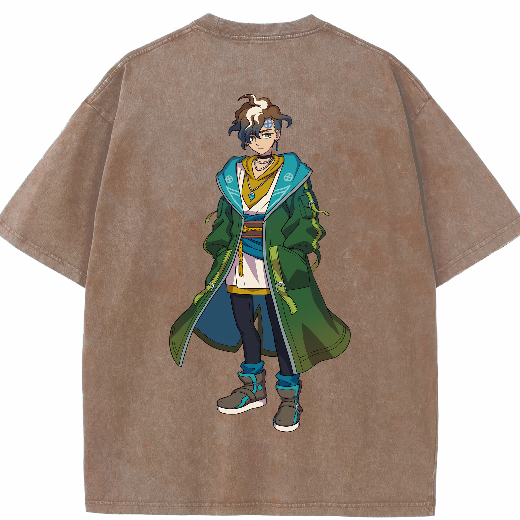 （画像用） 妖怪ウォッチ Yo-kai Watch 綿100% ヴィンテージ風 半袖Tシャツ（背面プリント）