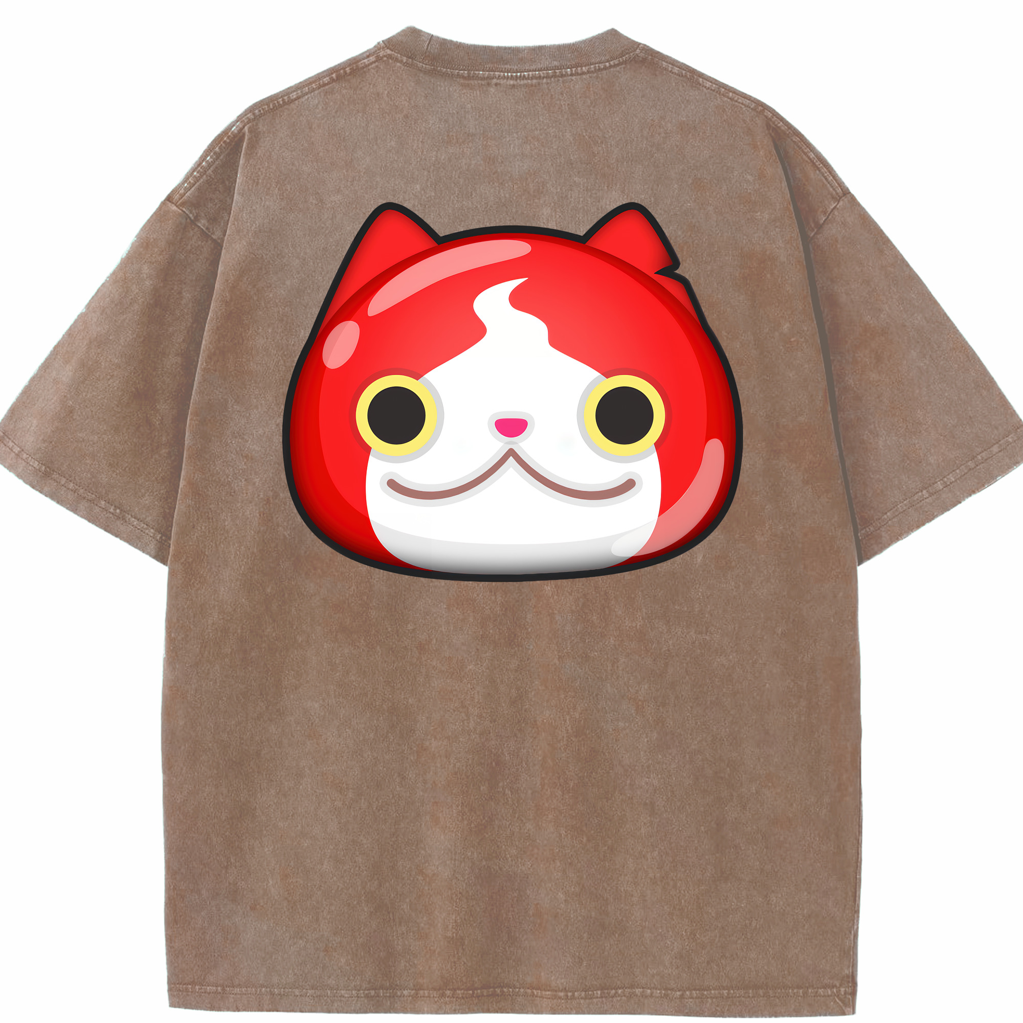 （画像用） 妖怪ウォッチ Yo-kai Watch 綿100% ヴィンテージ風 半袖Tシャツ（背面プリント）