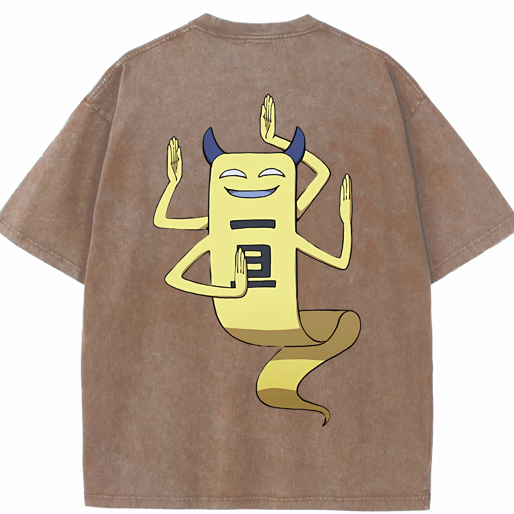 （画像用） 妖怪ウォッチ Yo-kai Watch 綿100% ヴィンテージ風 半袖Tシャツ（背面プリント）