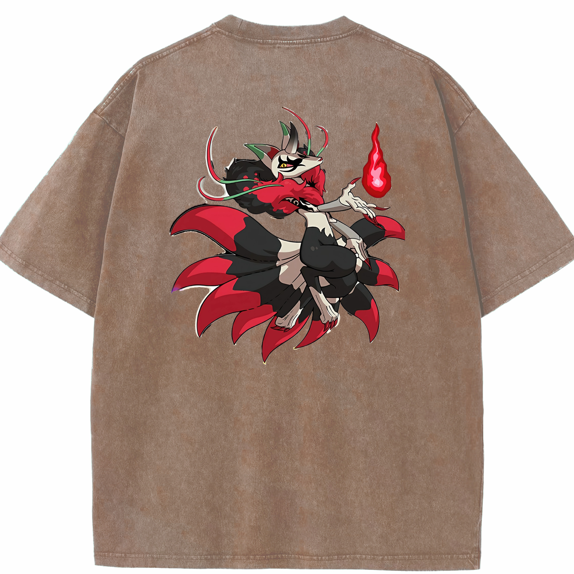 （画像用） 妖怪ウォッチ Yo-kai Watch 綿100% ヴィンテージ風 半袖Tシャツ（背面プリント）