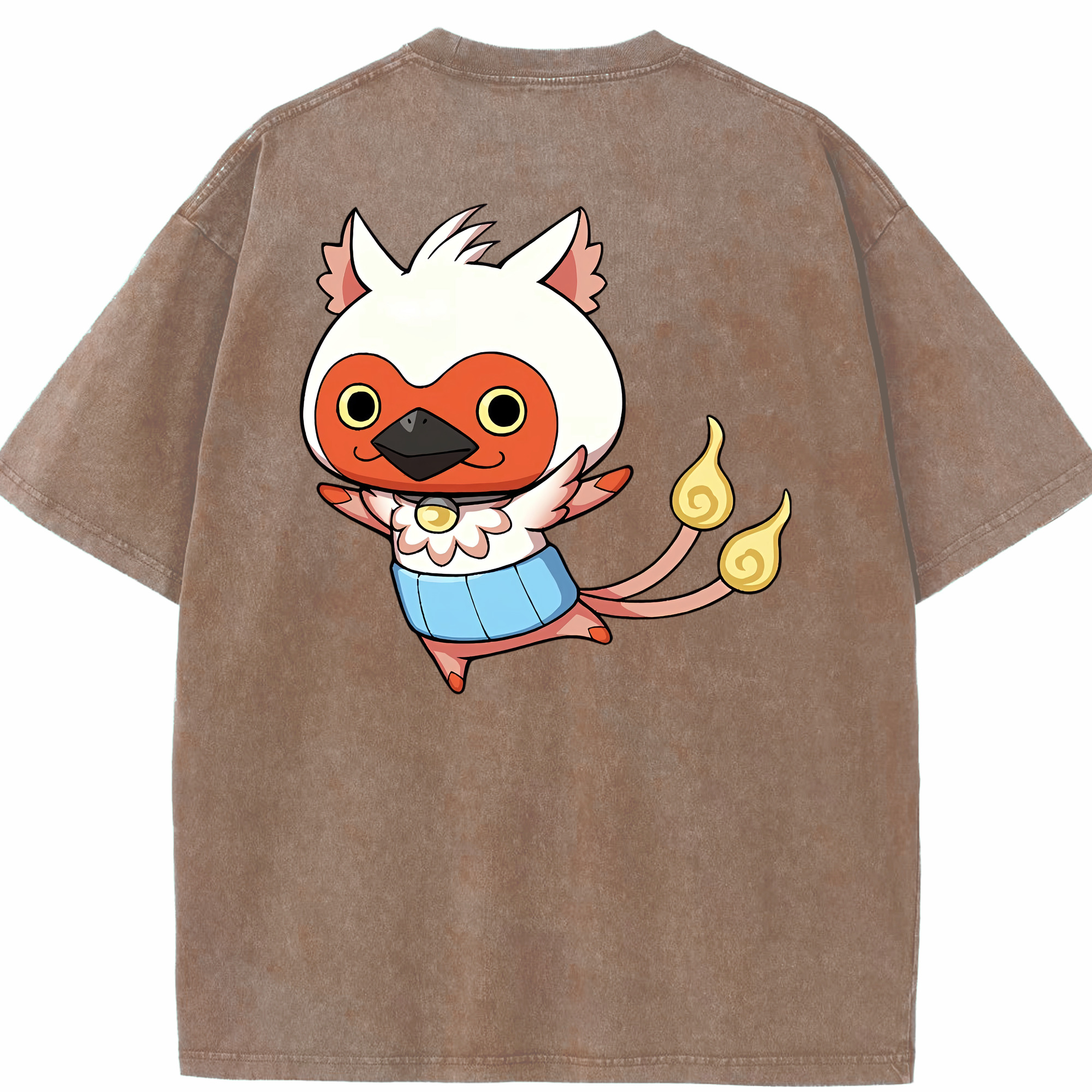 （画像用） 妖怪ウォッチ Yo-kai Watch 綿100% ヴィンテージ風 半袖Tシャツ（背面プリント）
