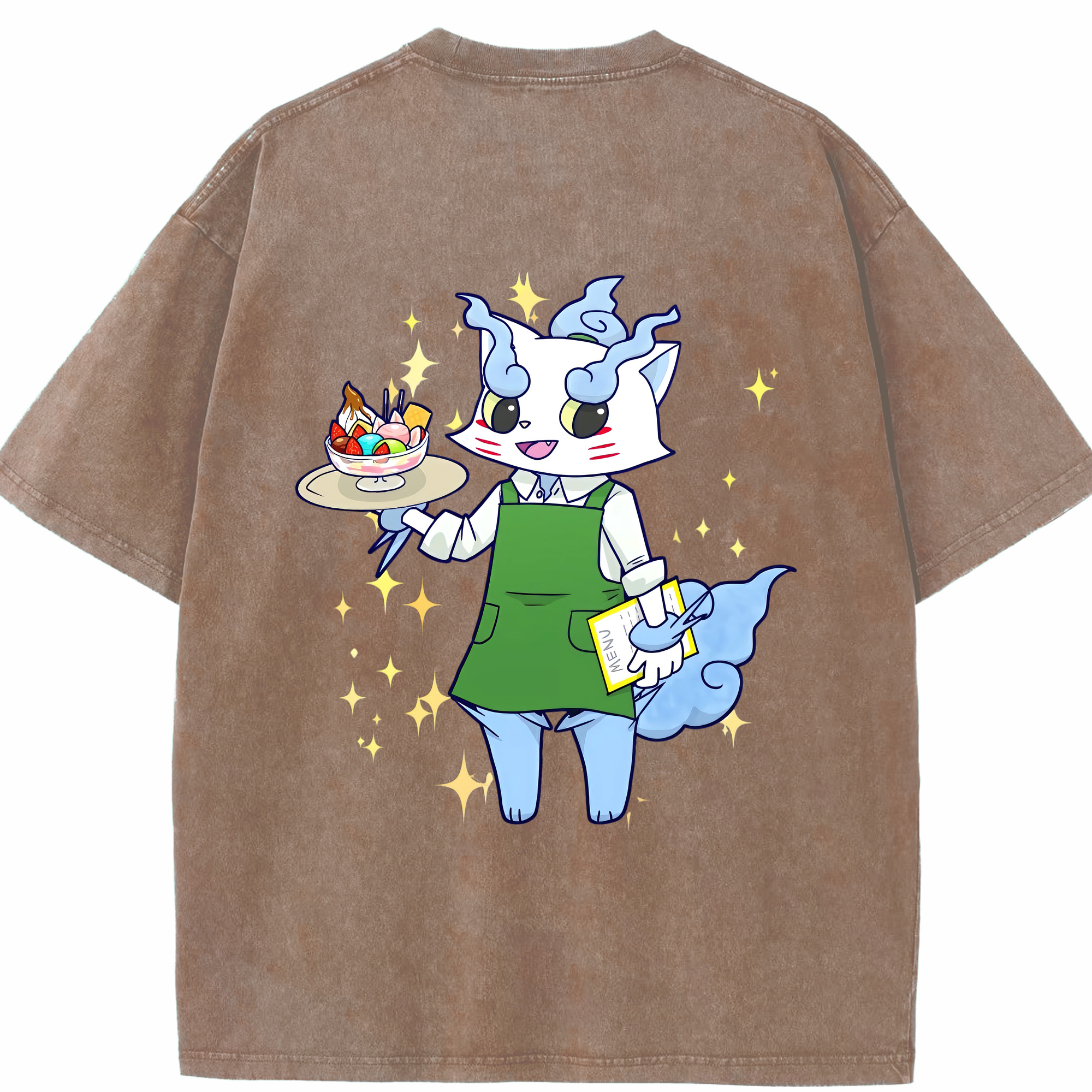 （画像用） 妖怪ウォッチ Yo-kai Watch 綿100% ヴィンテージ風 半袖Tシャツ（背面プリント）