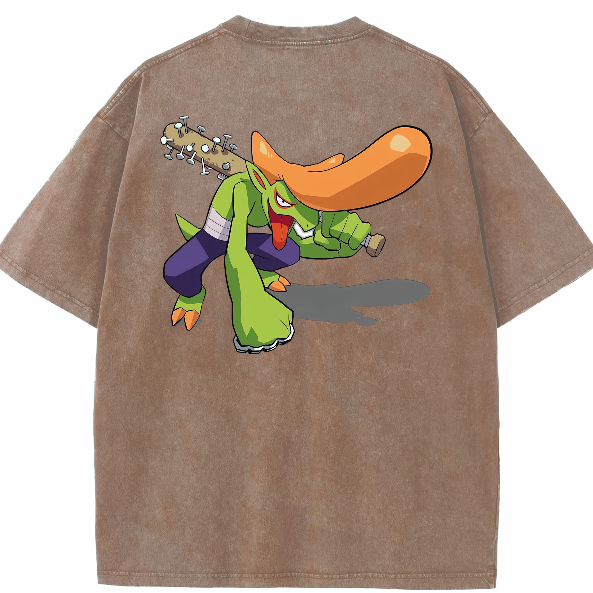 （画像用） 妖怪ウォッチ Yo-kai Watch 綿100% ヴィンテージ風 半袖Tシャツ（背面プリント）