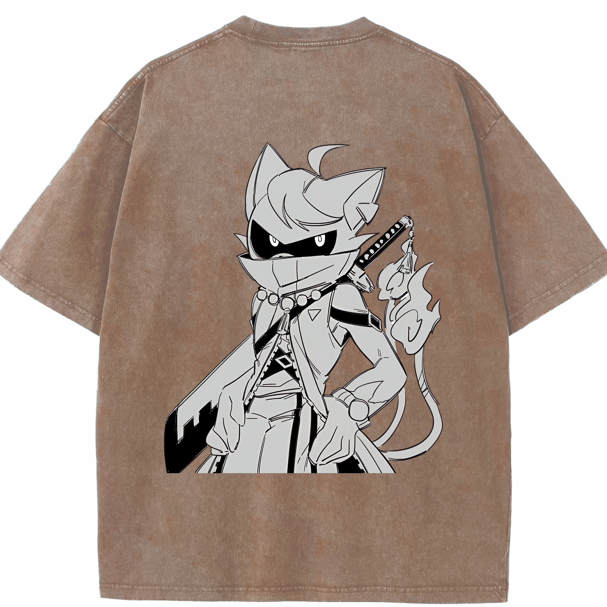（画像用） 妖怪ウォッチ Yo-kai Watch 綿100% ヴィンテージ風 半袖Tシャツ（背面プリント）