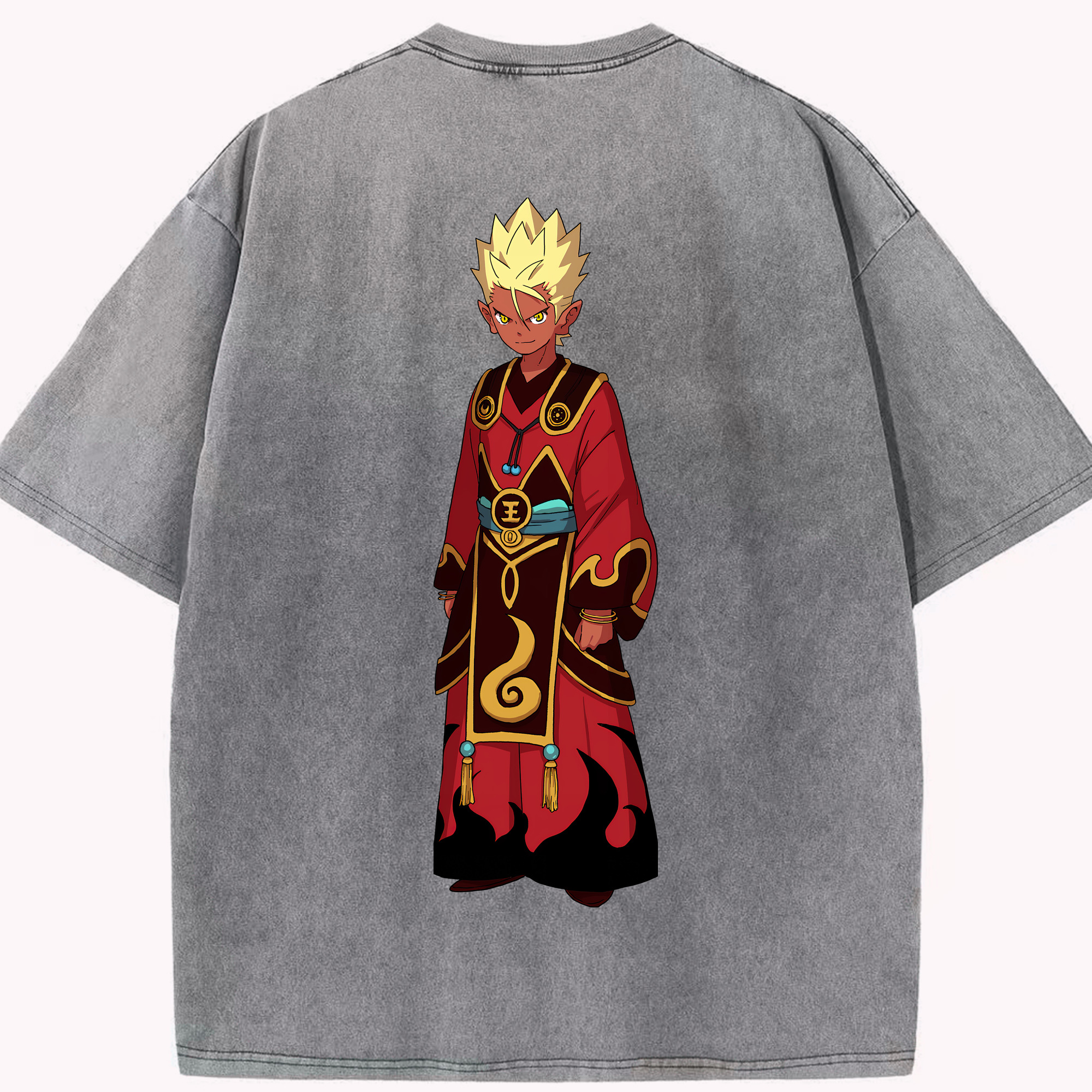 （画像用） 妖怪ウォッチ Yo-kai Watch 綿100% ヴィンテージ風 半袖Tシャツ（背面プリント）