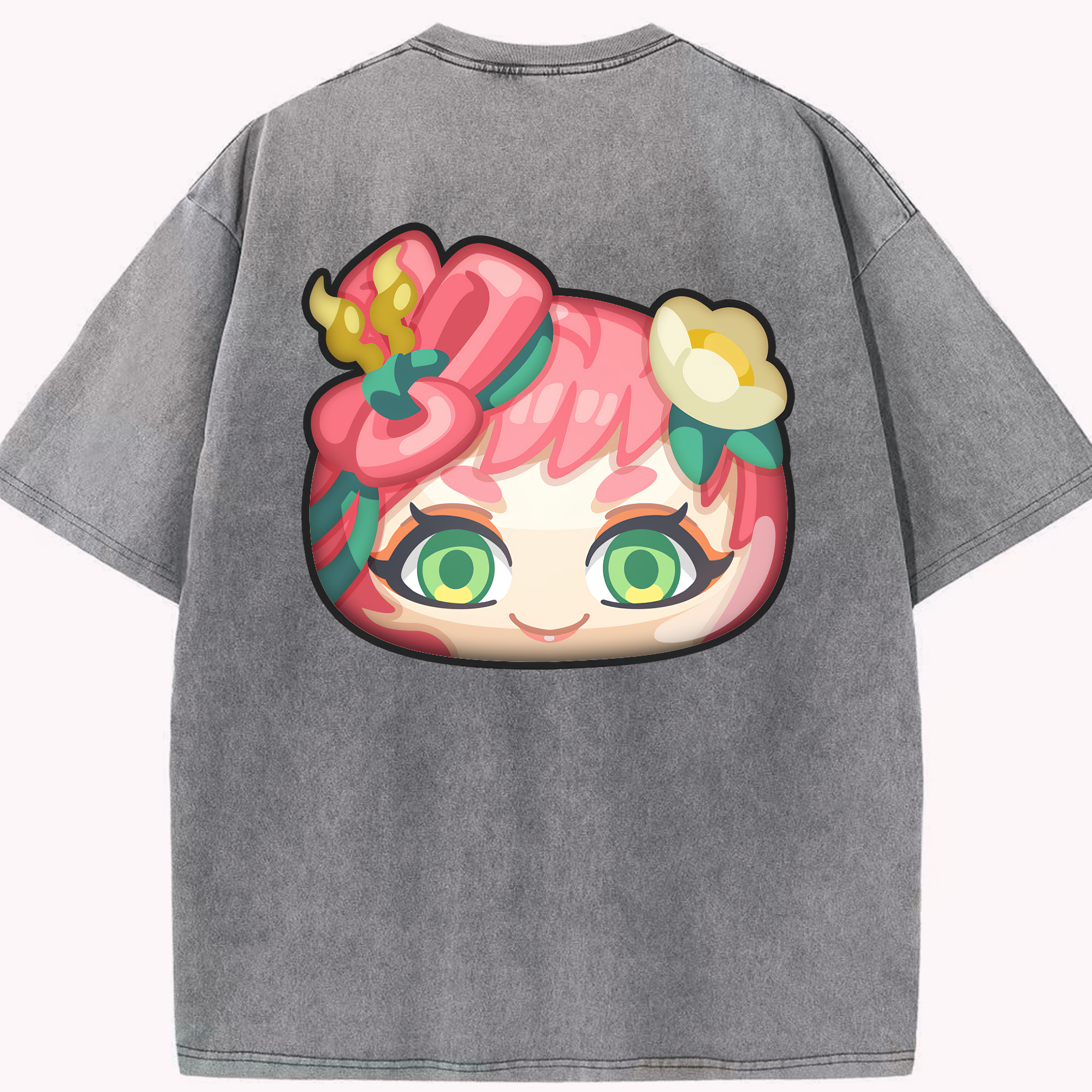 （画像用） 妖怪ウォッチ Yo-kai Watch 綿100% ヴィンテージ風 半袖Tシャツ（背面プリント）