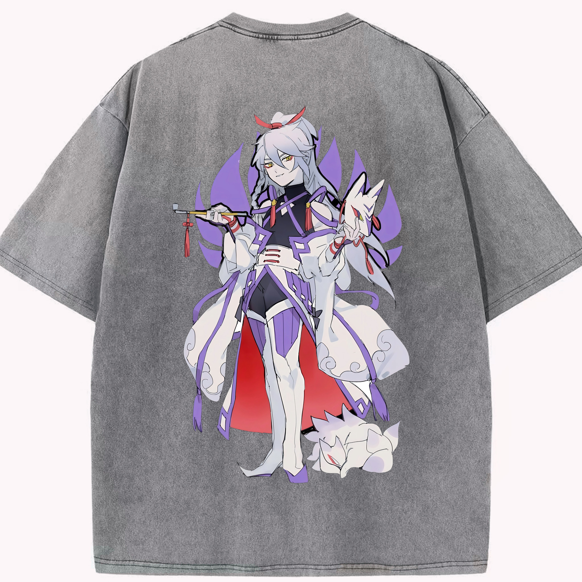 （画像用） 妖怪ウォッチ Yo-kai Watch 綿100% ヴィンテージ風 半袖Tシャツ（背面プリント）