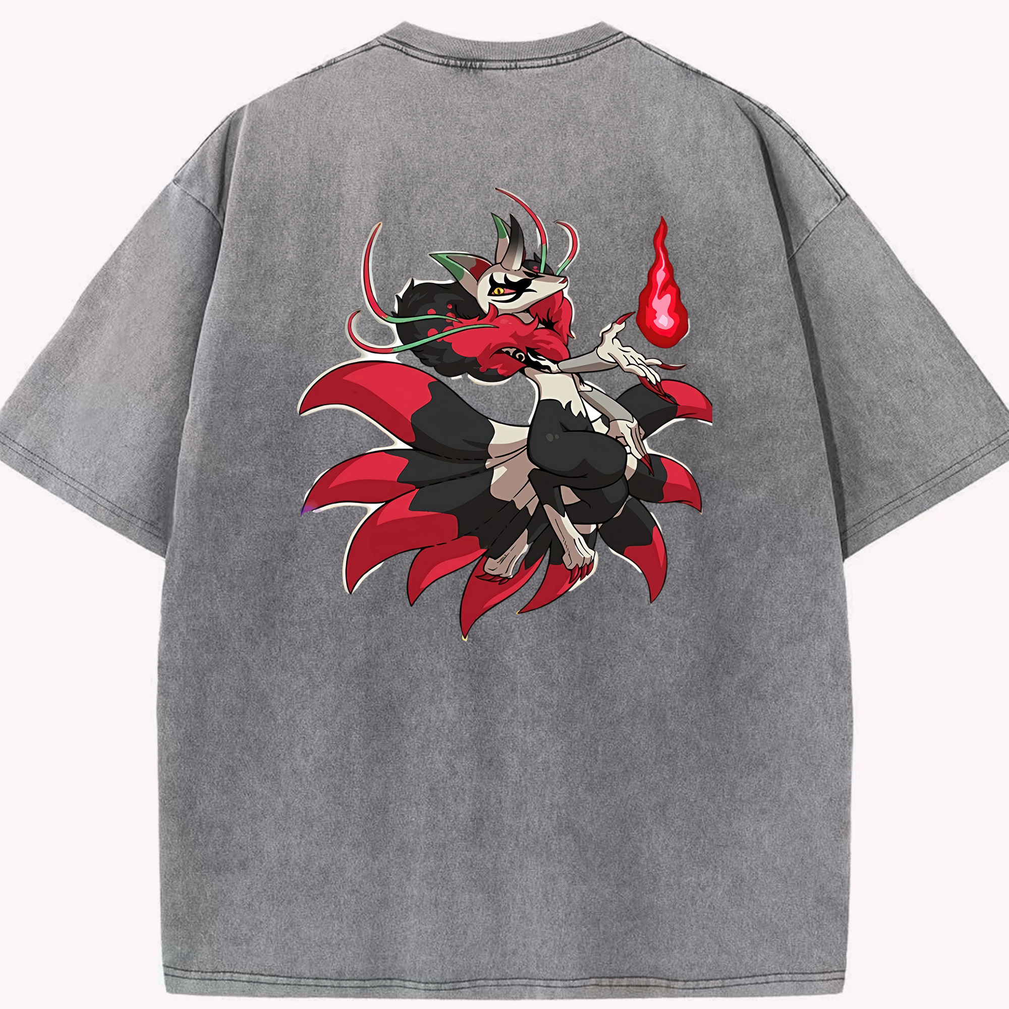 （画像用） 妖怪ウォッチ Yo-kai Watch 綿100% ヴィンテージ風 半袖Tシャツ（背面プリント）