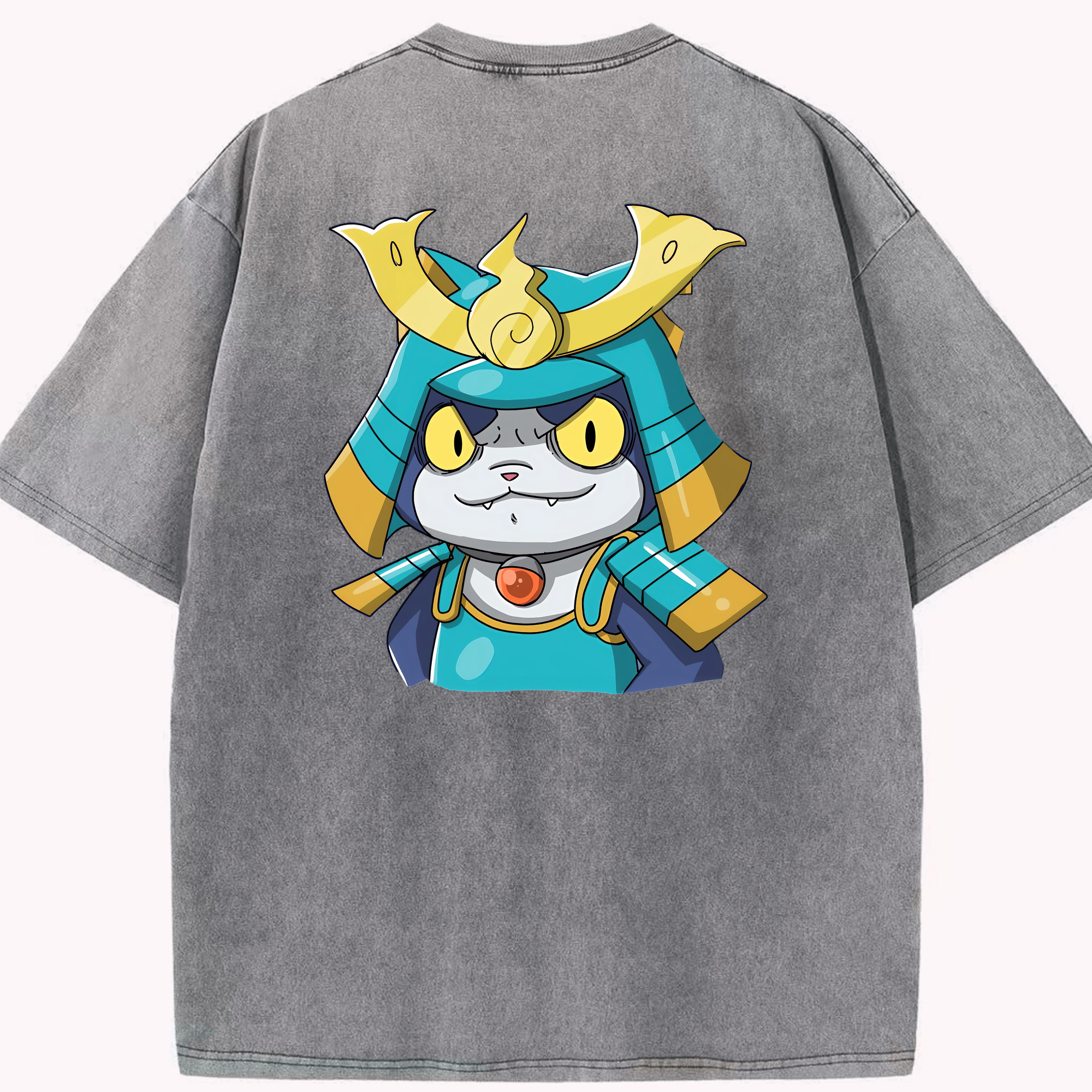 （画像用） 妖怪ウォッチ Yo-kai Watch 綿100% ヴィンテージ風 半袖Tシャツ（背面プリント）