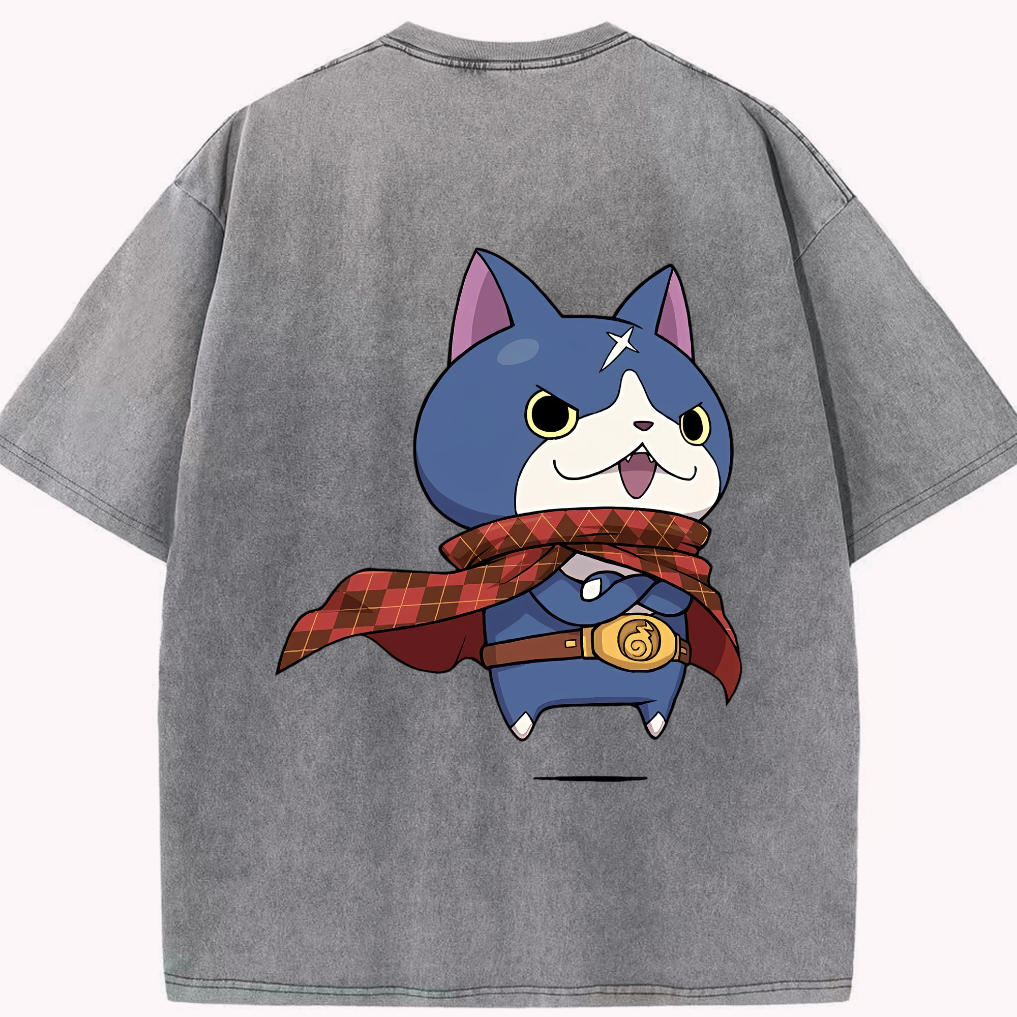 （画像用） 妖怪ウォッチ Yo-kai Watch 綿100% ヴィンテージ風 半袖Tシャツ（背面プリント）