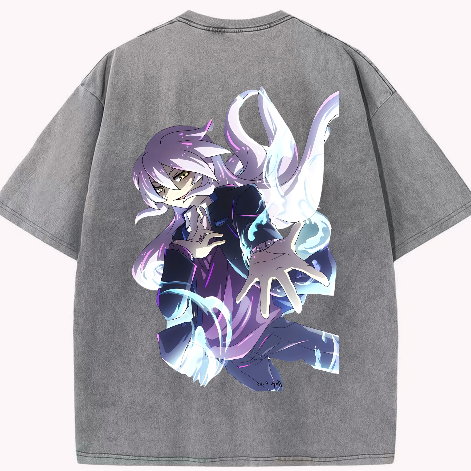 （画像用） 妖怪ウォッチ Yo-kai Watch 綿100% ヴィンテージ風 半袖Tシャツ（背面プリント）