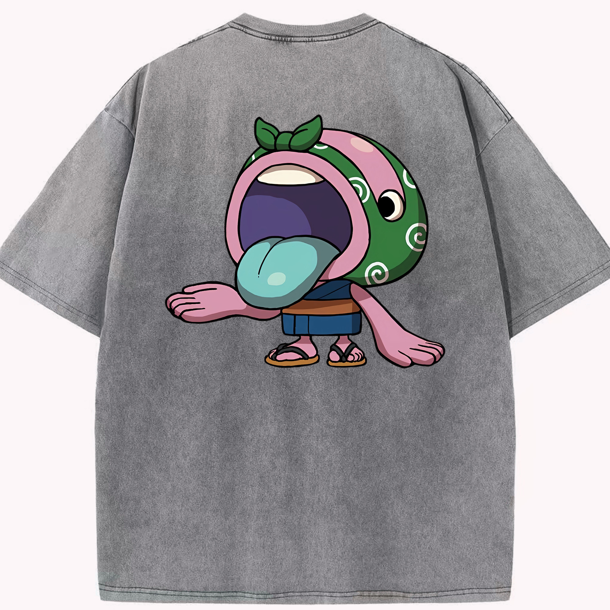 （画像用） 妖怪ウォッチ Yo-kai Watch 綿100% ヴィンテージ風 半袖Tシャツ（背面プリント）