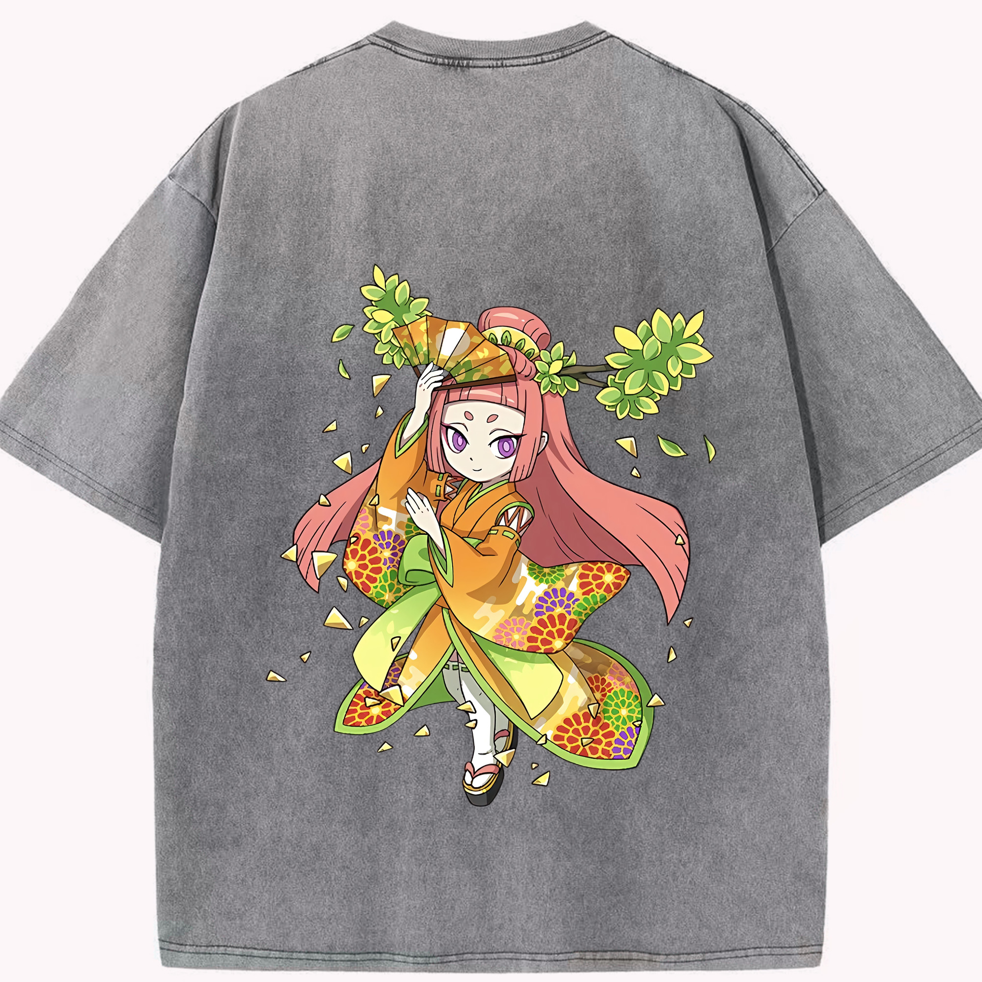 （画像用） 妖怪ウォッチ Yo-kai Watch 綿100% ヴィンテージ風 半袖Tシャツ（背面プリント）