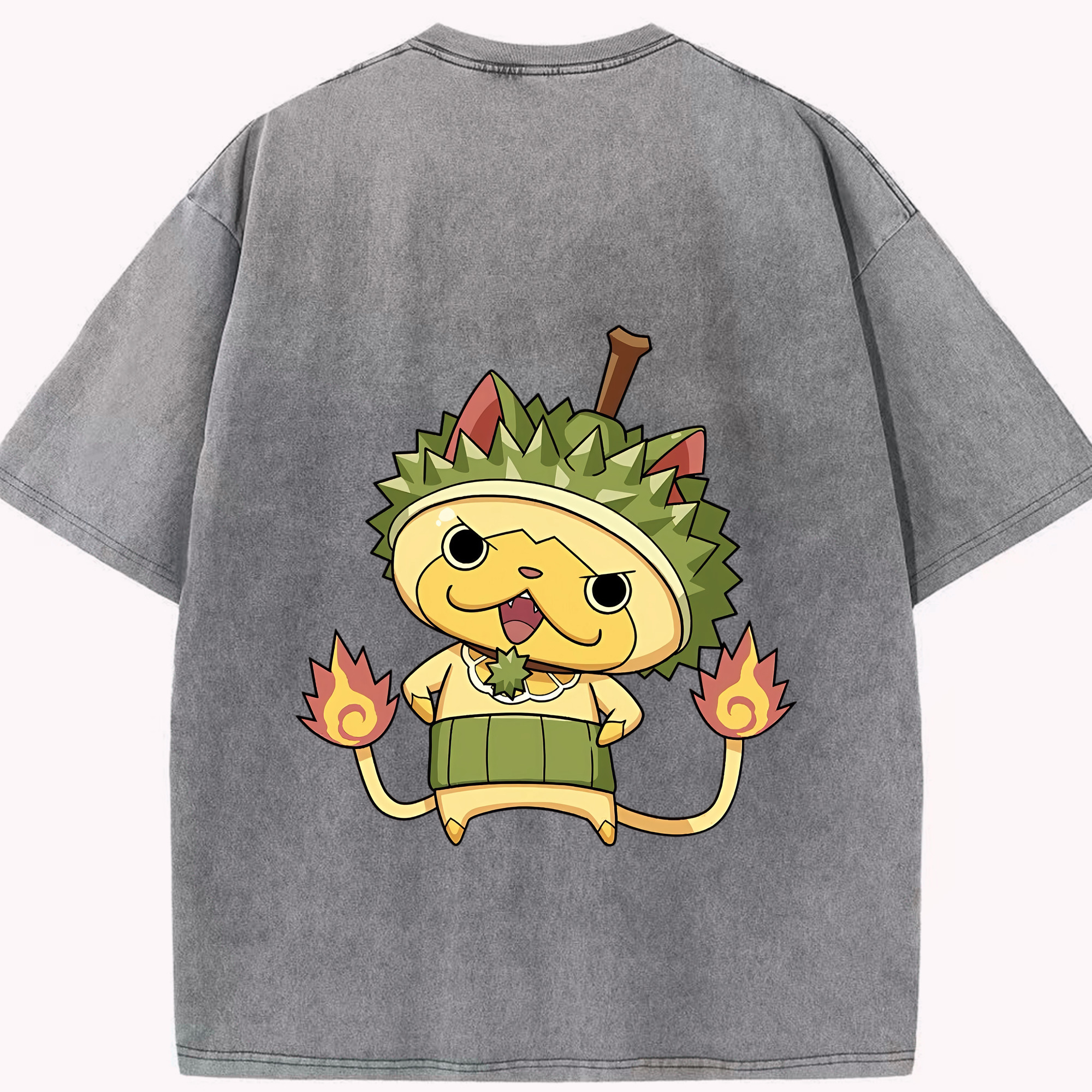 （画像用） 妖怪ウォッチ Yo-kai Watch 綿100% ヴィンテージ風 半袖Tシャツ（背面プリント）