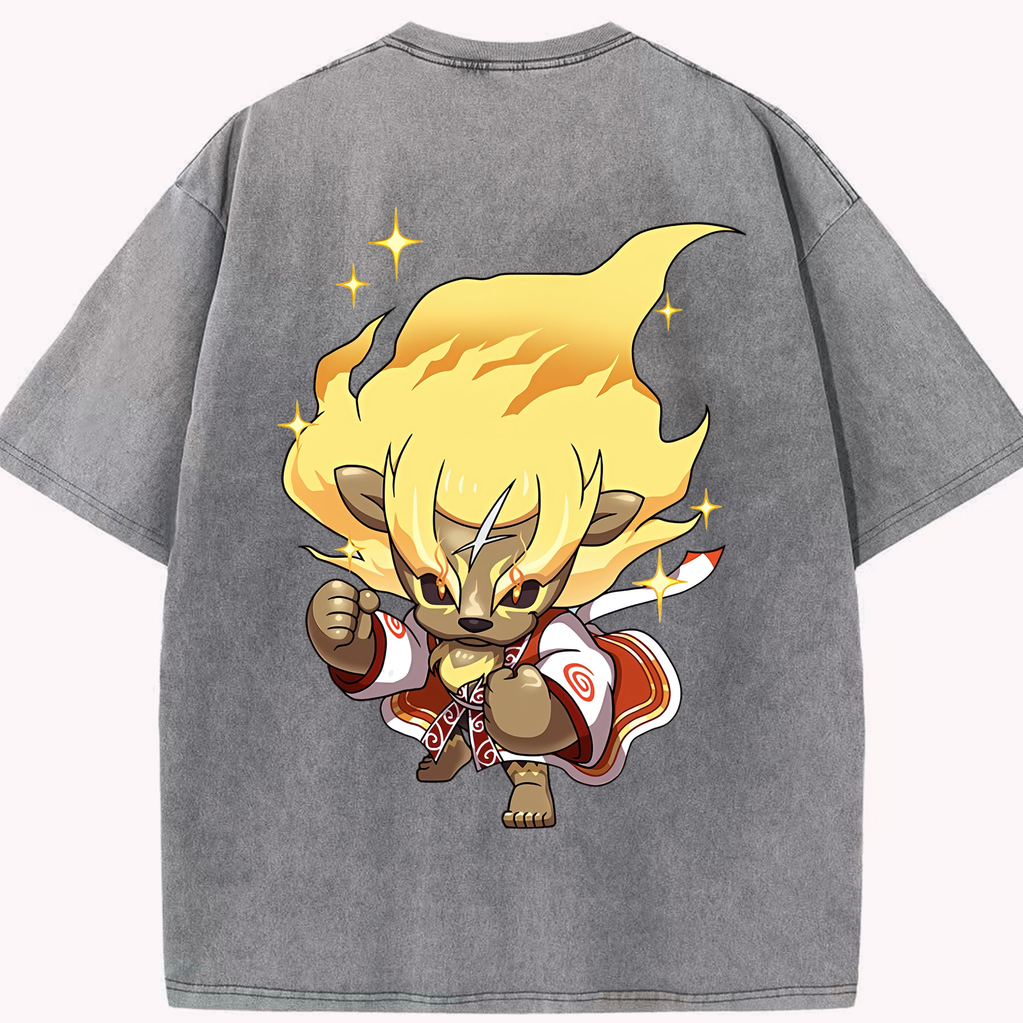 （画像用） 妖怪ウォッチ Yo-kai Watch 綿100% ヴィンテージ風 半袖Tシャツ（背面プリント）