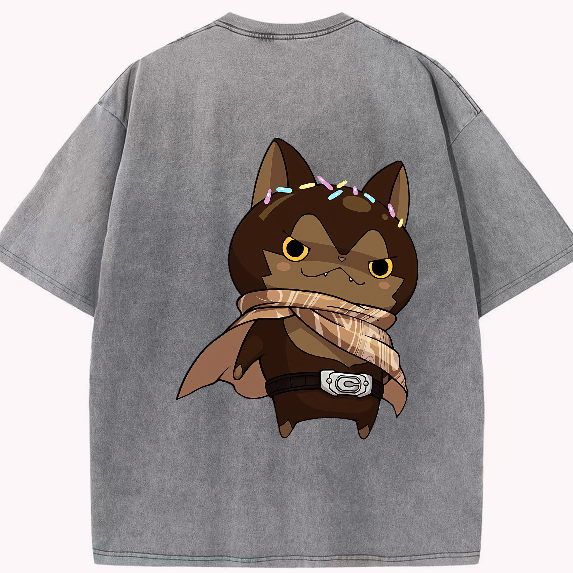 （画像用） 妖怪ウォッチ Yo-kai Watch 綿100% ヴィンテージ風 半袖Tシャツ（背面プリント）