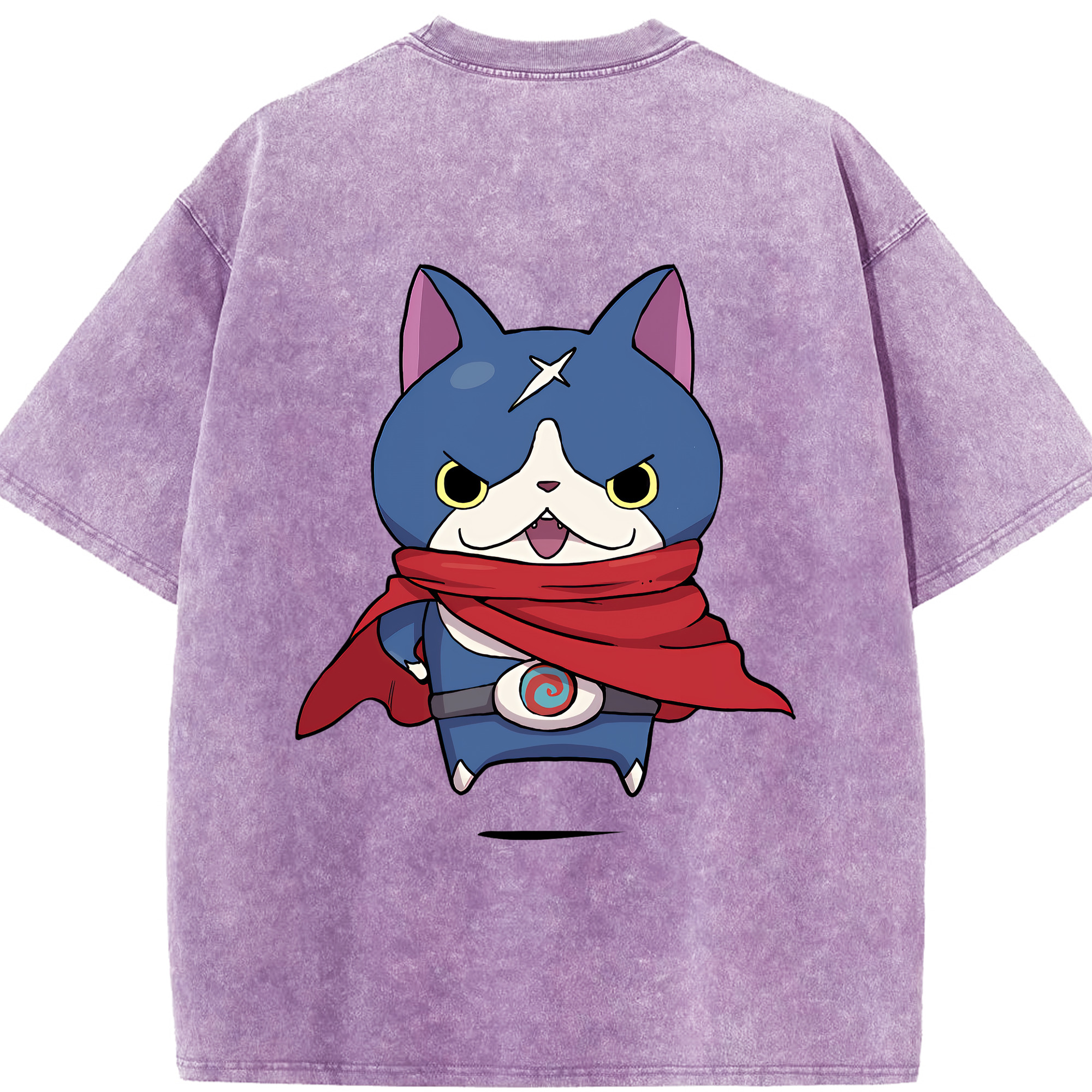 （画像用） 妖怪ウォッチ Yo-kai Watch 綿100% ヴィンテージ風 半袖Tシャツ（背面プリント）