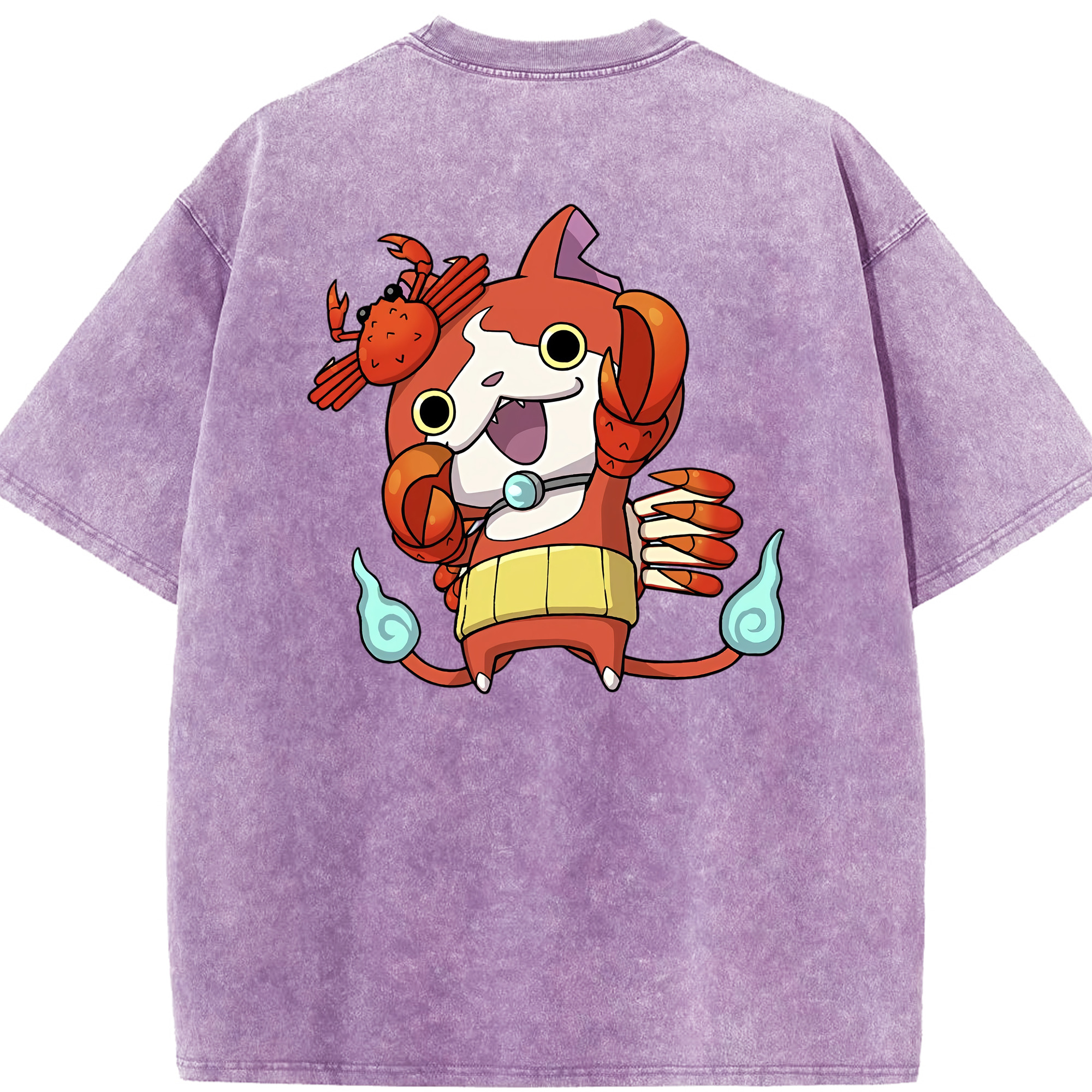 （画像用） 妖怪ウォッチ Yo-kai Watch 綿100% ヴィンテージ風 半袖Tシャツ（背面プリント）