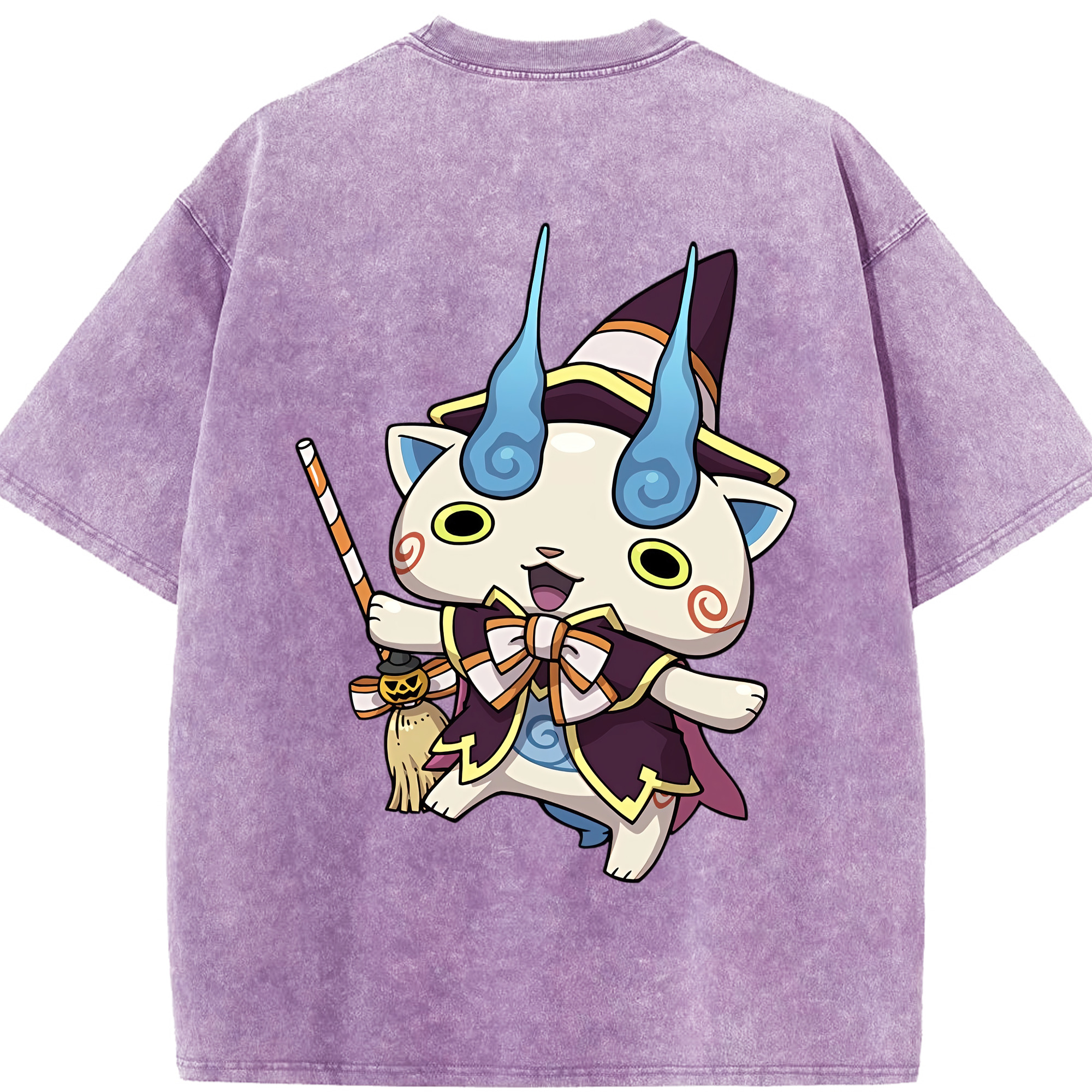（画像用） 妖怪ウォッチ Yo-kai Watch 綿100% ヴィンテージ風 半袖Tシャツ（背面プリント）