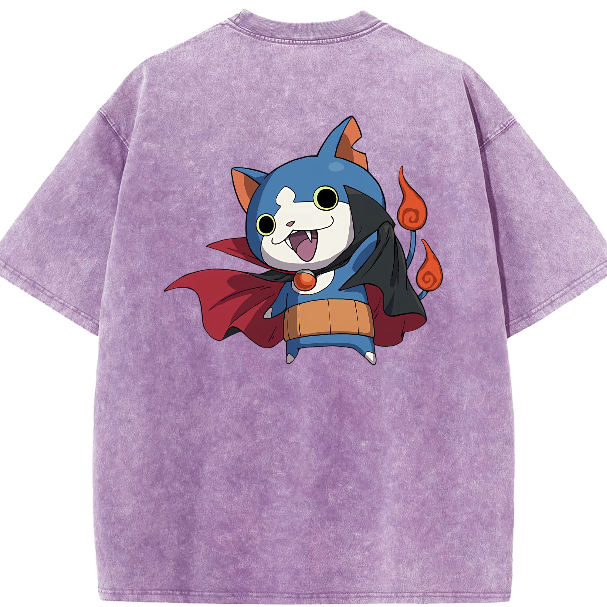 （画像用） 妖怪ウォッチ Yo-kai Watch 綿100% ヴィンテージ風 半袖Tシャツ（背面プリント）