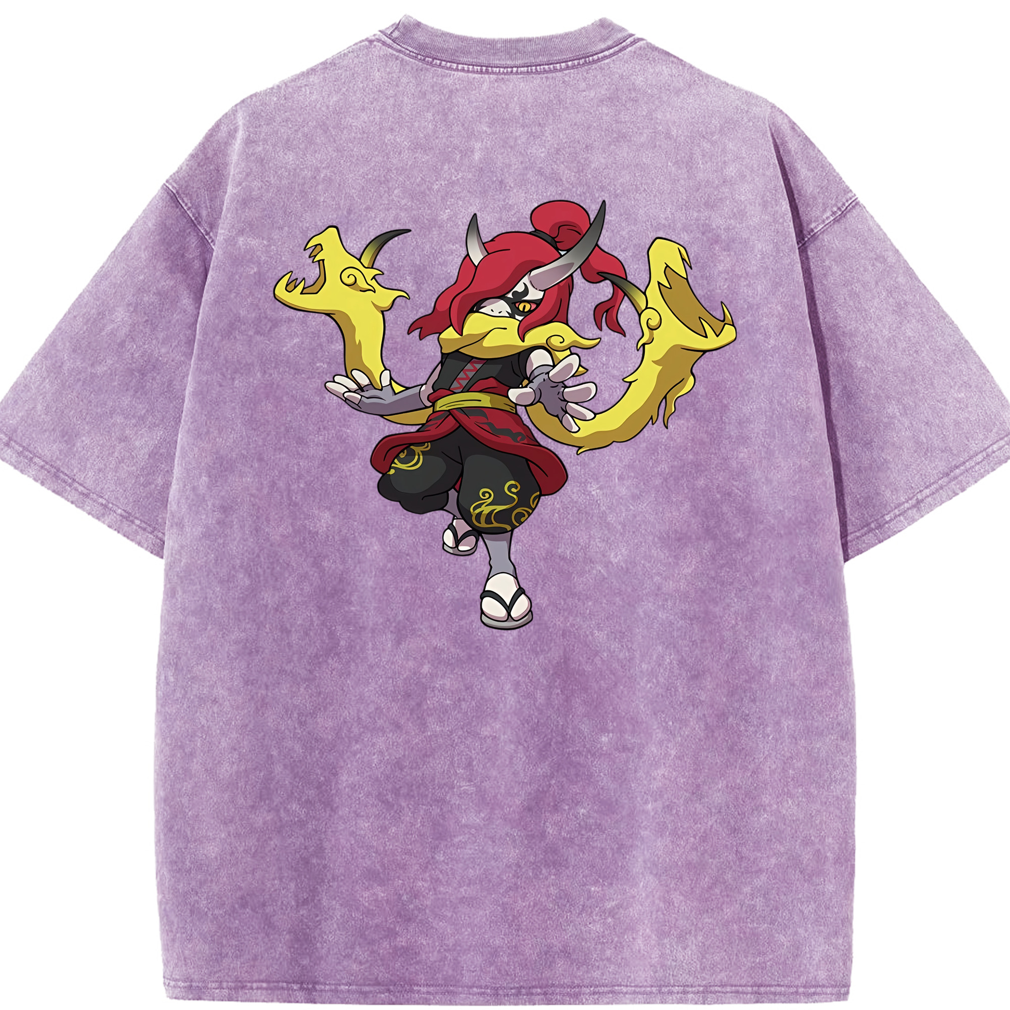 （画像用） 妖怪ウォッチ Yo-kai Watch 綿100% ヴィンテージ風 半袖Tシャツ（背面プリント）