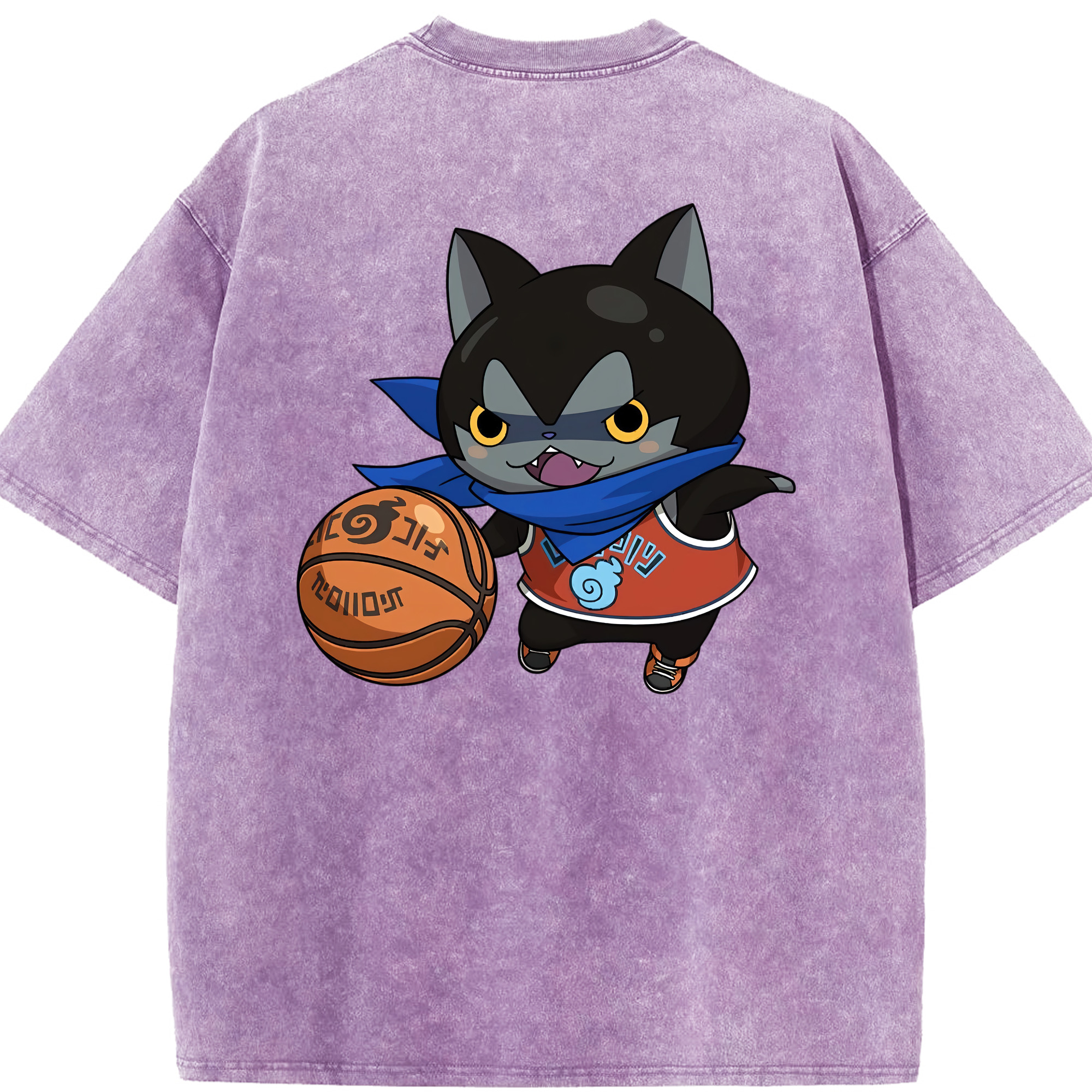 （画像用） 妖怪ウォッチ Yo-kai Watch 綿100% ヴィンテージ風 半袖Tシャツ（背面プリント）