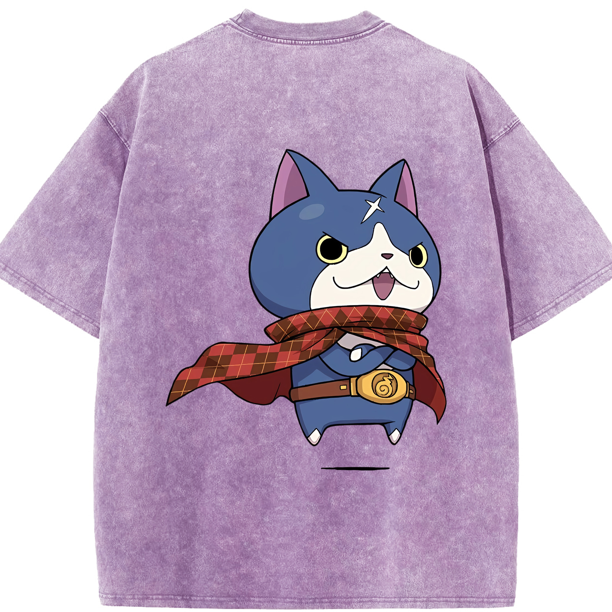 （画像用） 妖怪ウォッチ Yo-kai Watch 綿100% ヴィンテージ風 半袖Tシャツ（背面プリント）