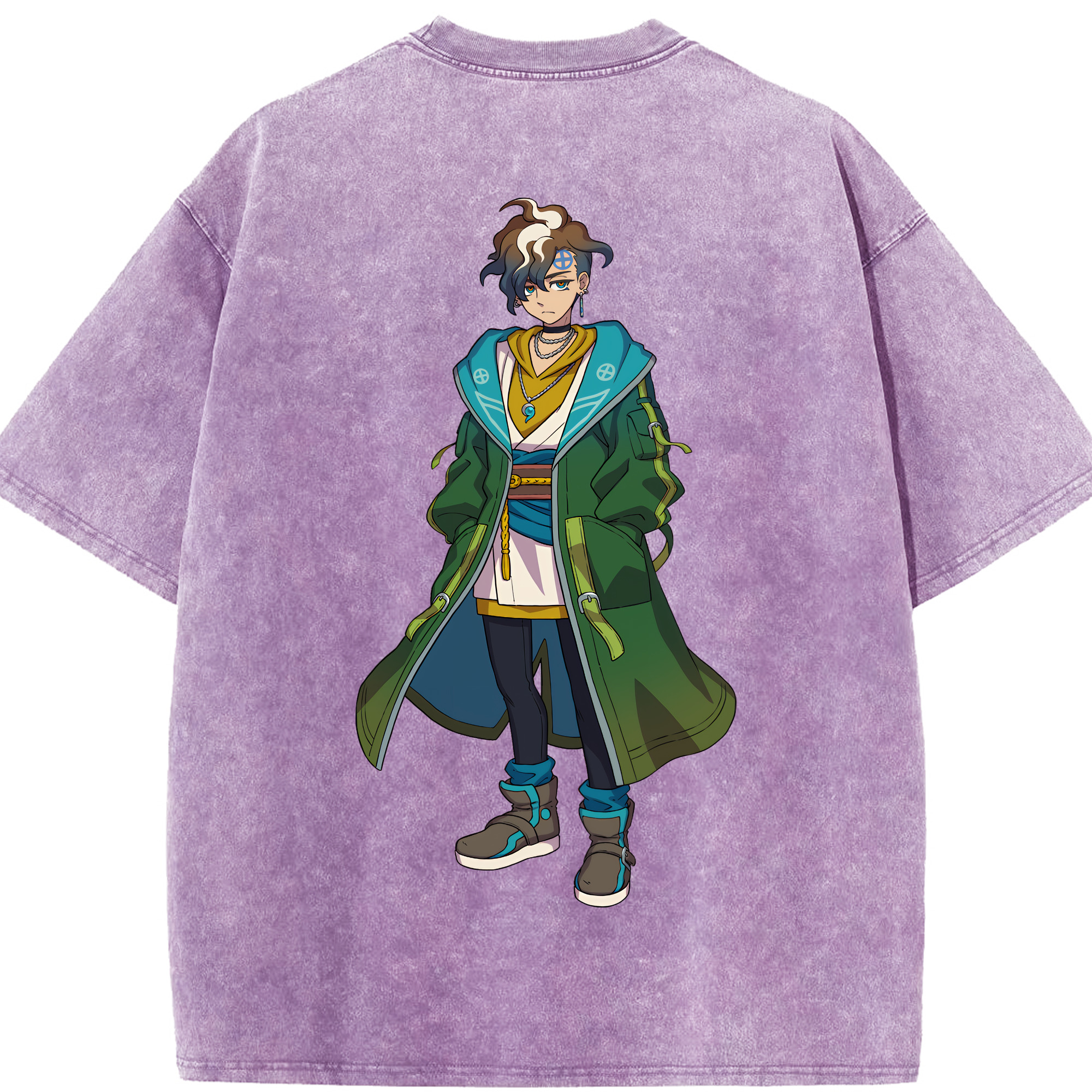 （画像用） 妖怪ウォッチ Yo-kai Watch 綿100% ヴィンテージ風 半袖Tシャツ（背面プリント）