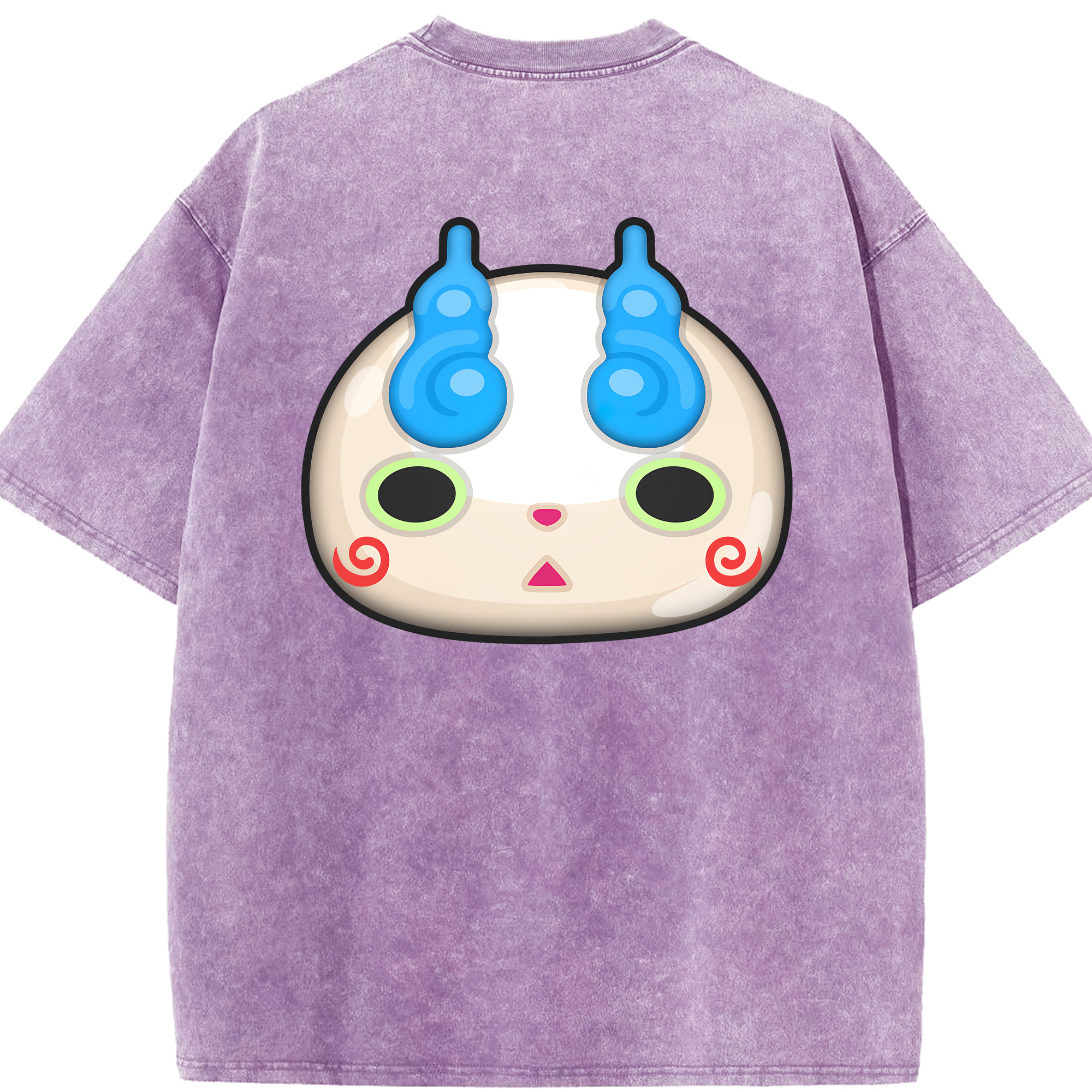 （画像用） 妖怪ウォッチ Yo-kai Watch 綿100% ヴィンテージ風 半袖Tシャツ（背面プリント）