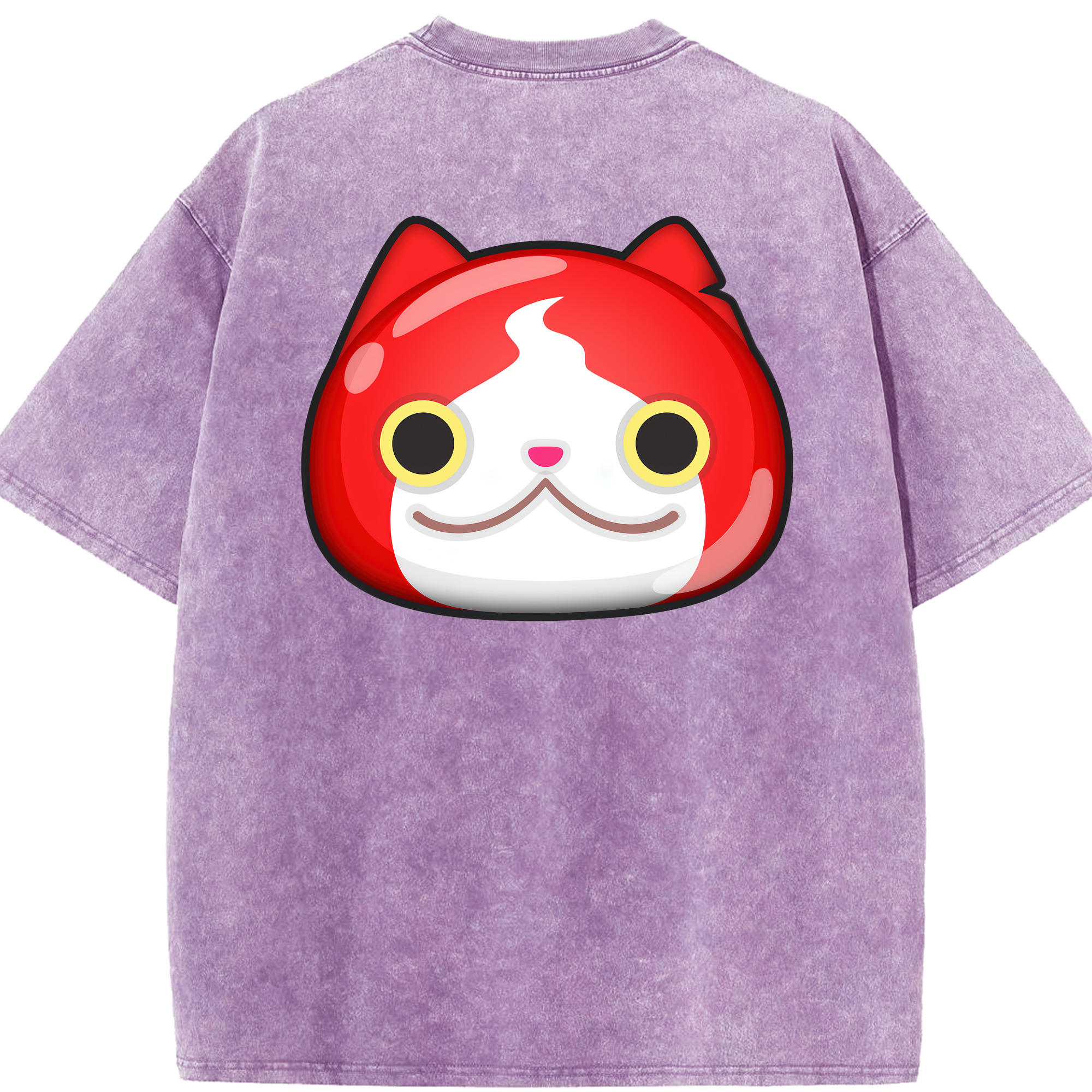 （画像用） 妖怪ウォッチ Yo-kai Watch 綿100% ヴィンテージ風 半袖Tシャツ（背面プリント）