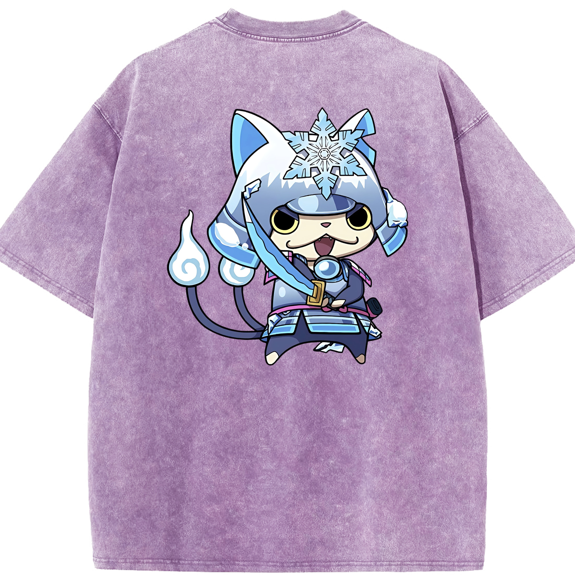 （画像用） 妖怪ウォッチ Yo-kai Watch 綿100% ヴィンテージ風 半袖Tシャツ（背面プリント）