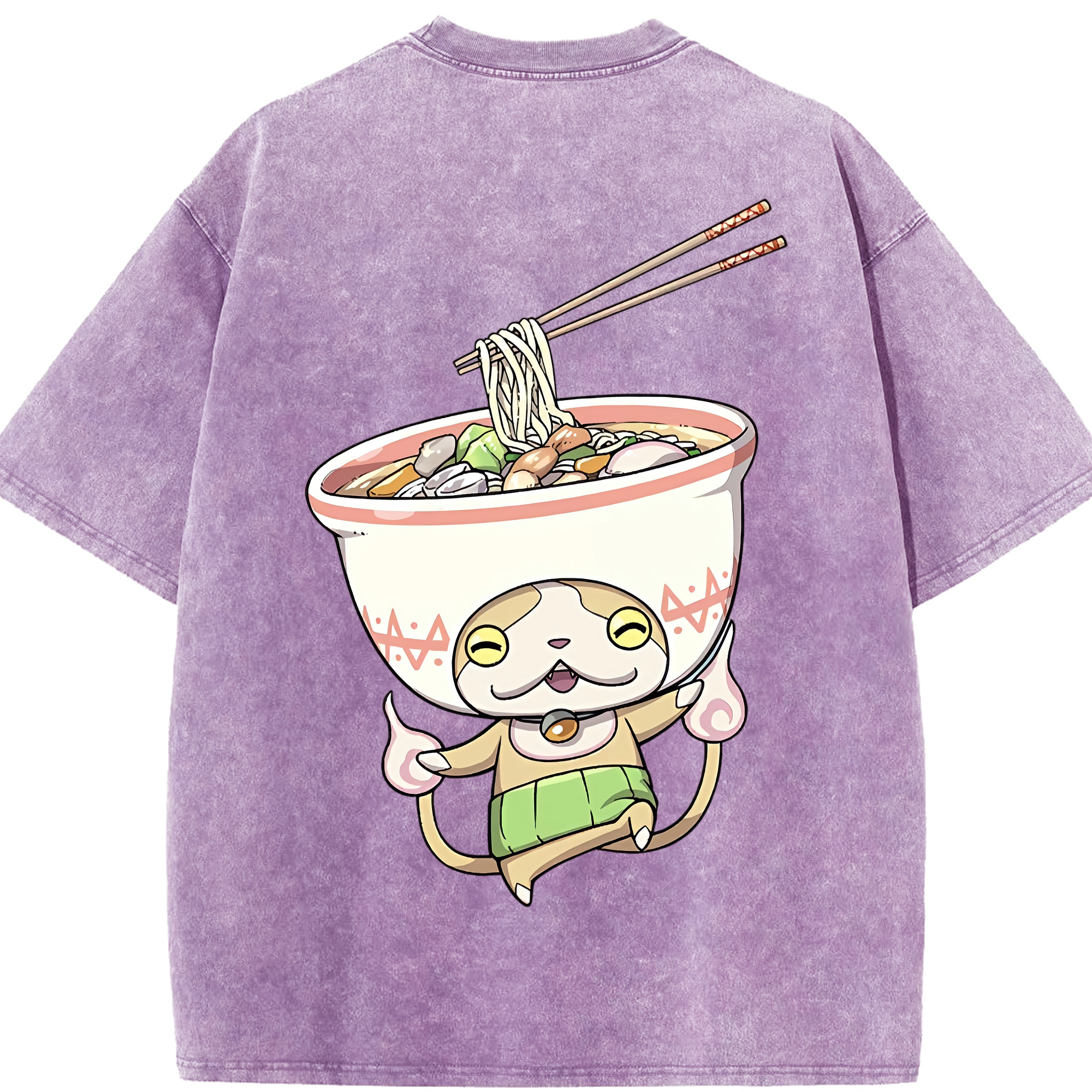 （画像用） 妖怪ウォッチ Yo-kai Watch 綿100% ヴィンテージ風 半袖Tシャツ（背面プリント）
