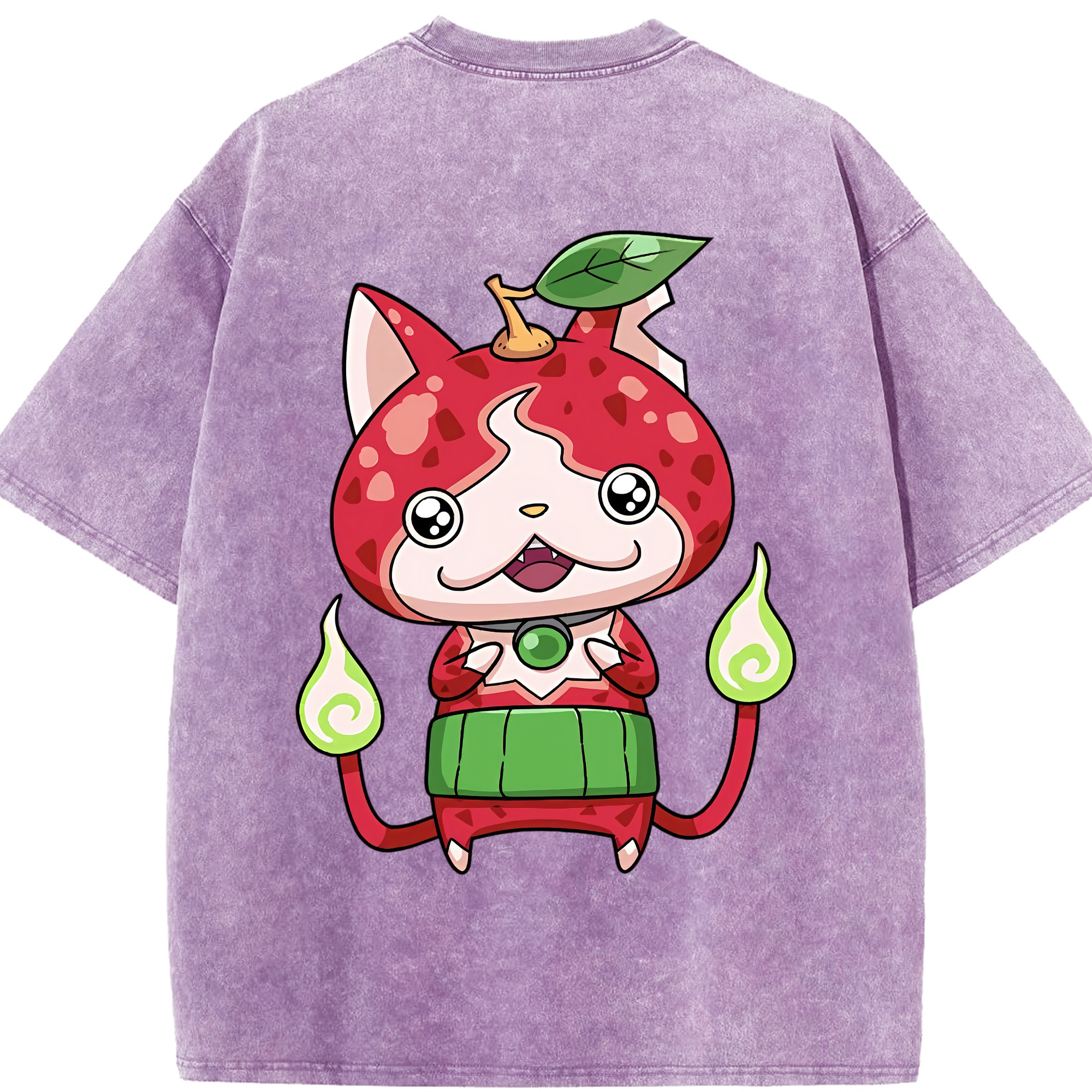 （画像用） 妖怪ウォッチ Yo-kai Watch 綿100% ヴィンテージ風 半袖Tシャツ（背面プリント）