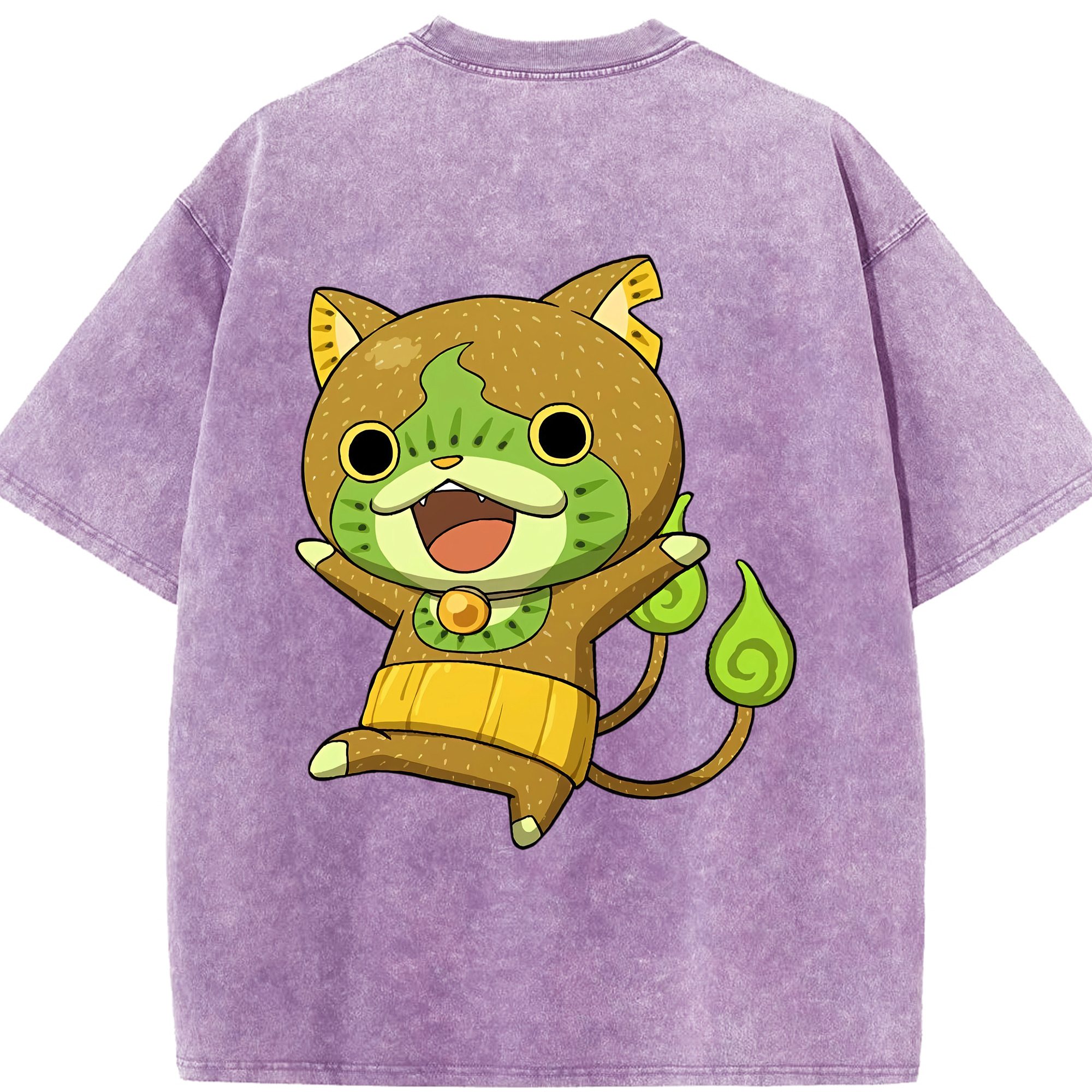 （画像用） 妖怪ウォッチ Yo-kai Watch 綿100% ヴィンテージ風 半袖Tシャツ（背面プリント）