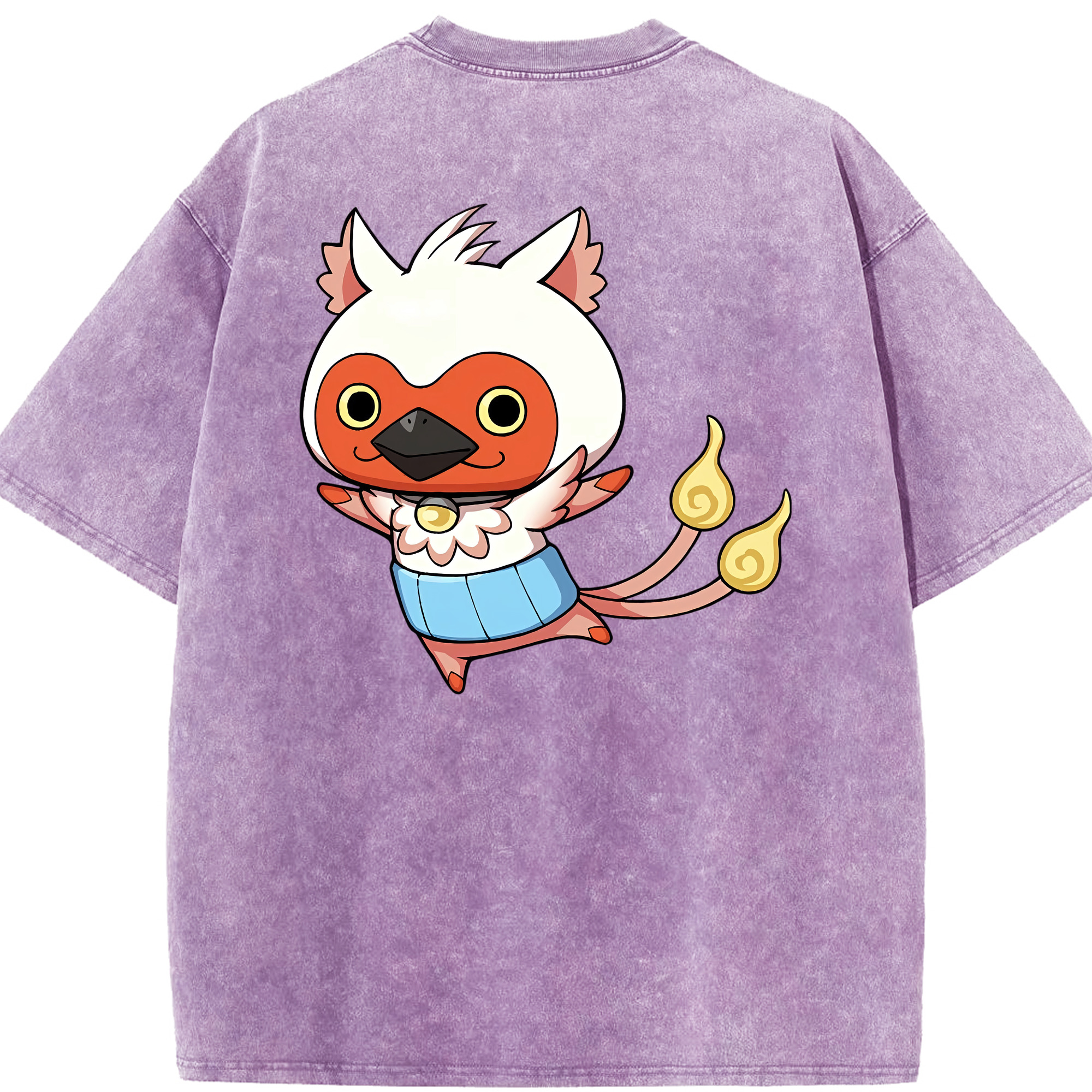 （画像用） 妖怪ウォッチ Yo-kai Watch 綿100% ヴィンテージ風 半袖Tシャツ（背面プリント）