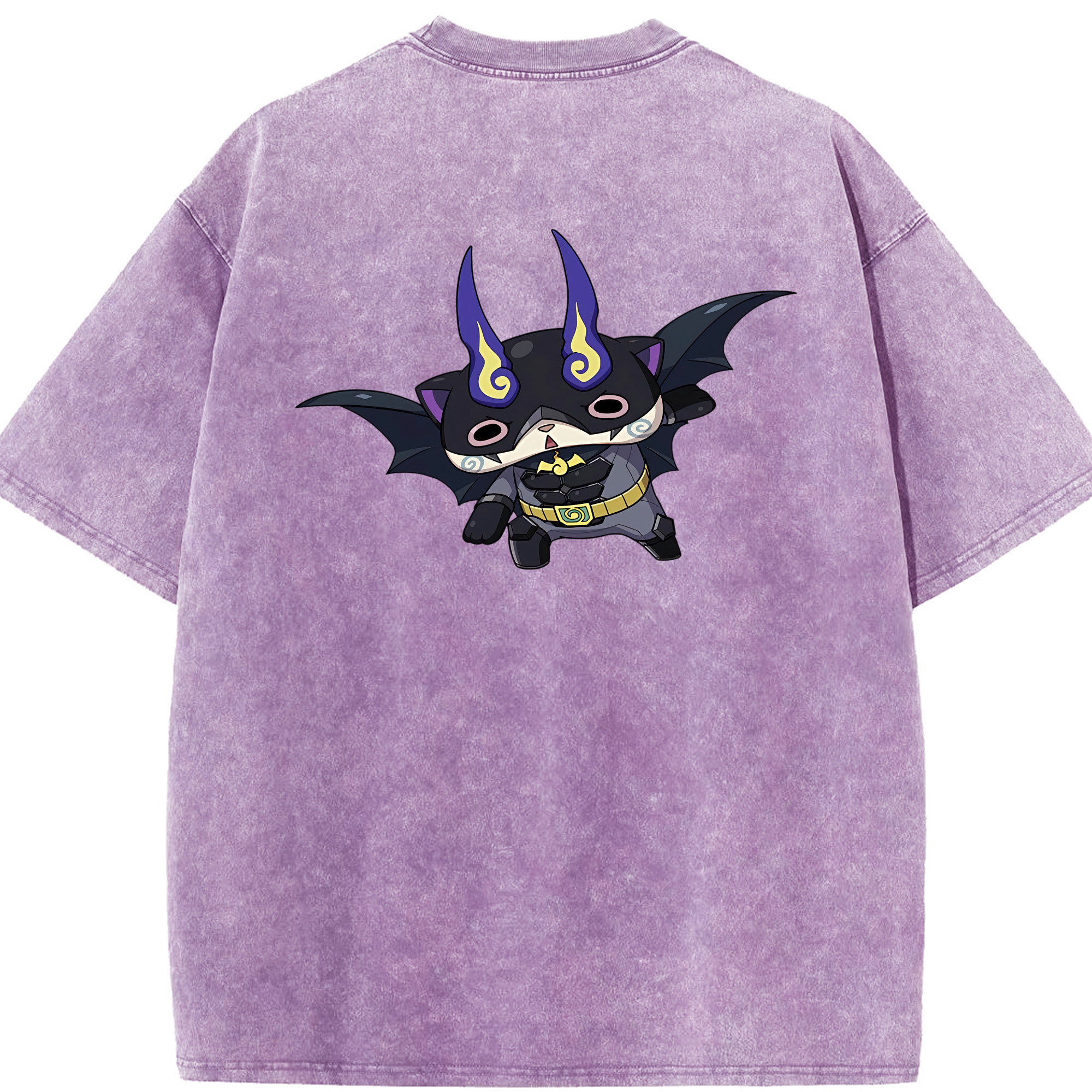 （画像用） 妖怪ウォッチ Yo-kai Watch 綿100% ヴィンテージ風 半袖Tシャツ（背面プリント）