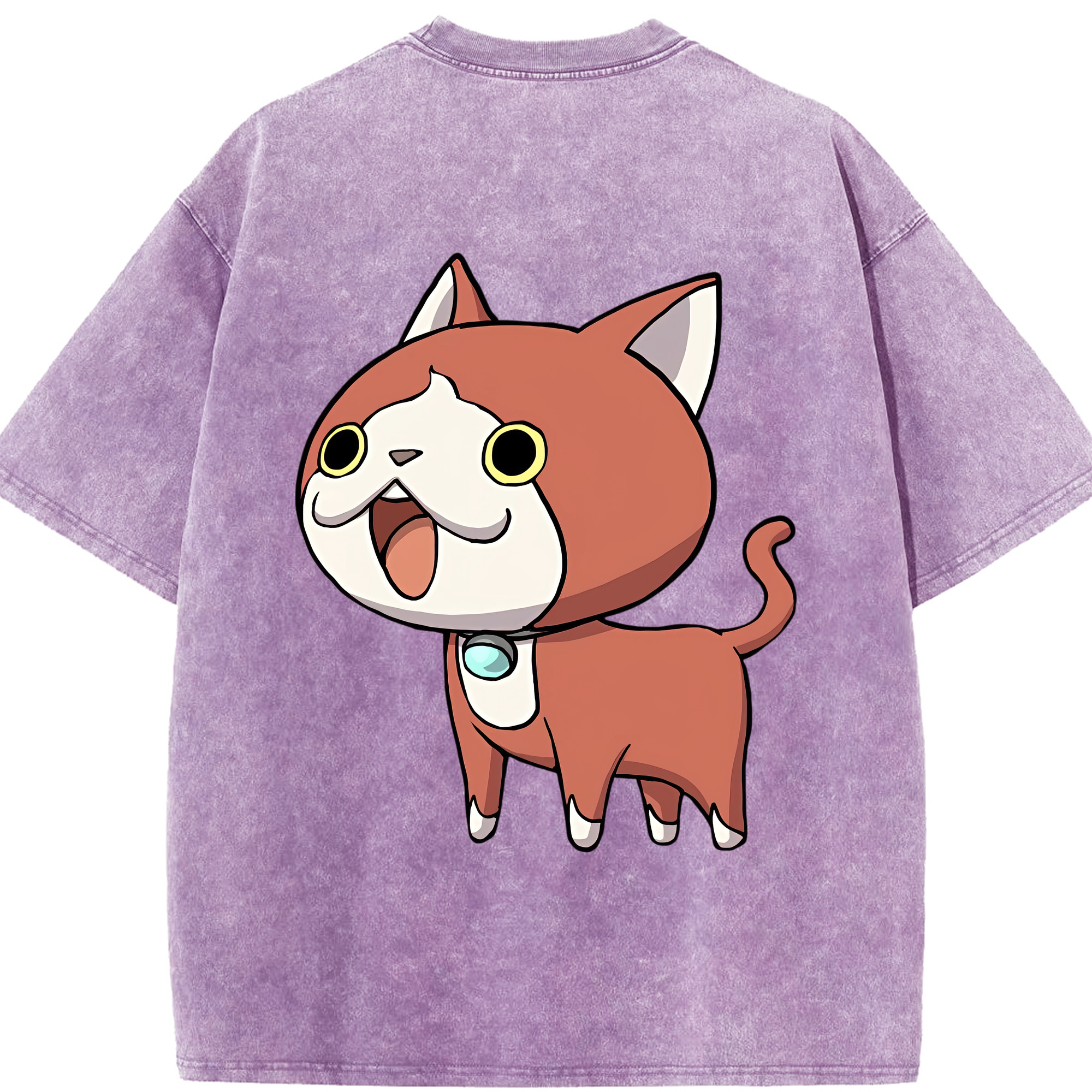（画像用） 妖怪ウォッチ Yo-kai Watch 綿100% ヴィンテージ風 半袖Tシャツ（背面プリント）