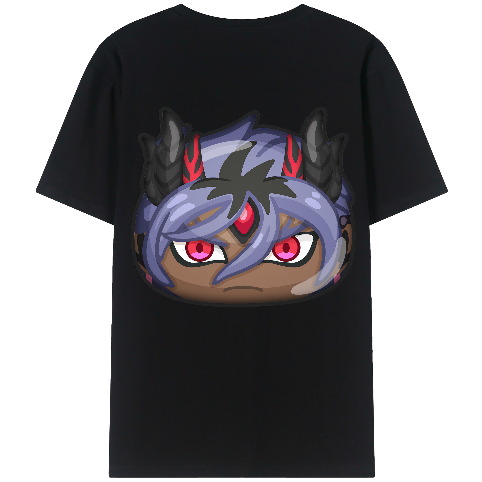 （画像用） 妖怪ウォッチ Yo-kai Watch 綿100％ メンズ半袖Tシャツ（バックプリント） 通気性