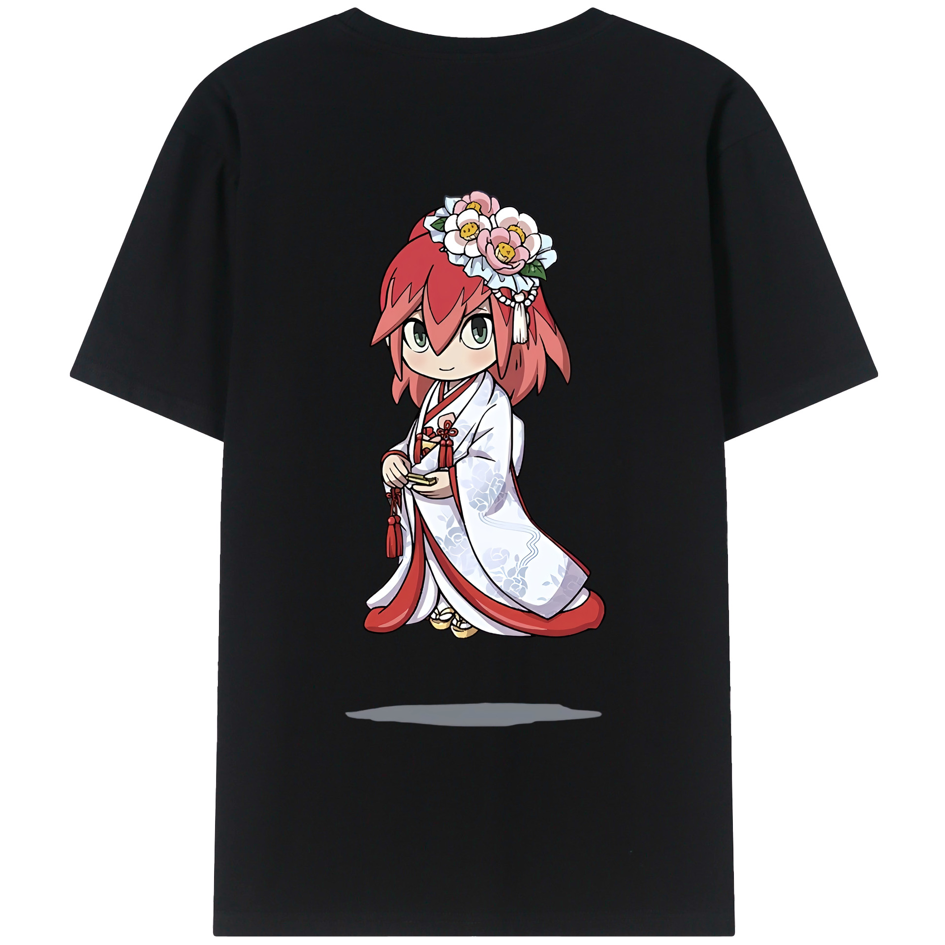 （画像用） 妖怪ウォッチ Yo-kai Watch 綿100％ メンズ半袖Tシャツ（バックプリント） 通気性
