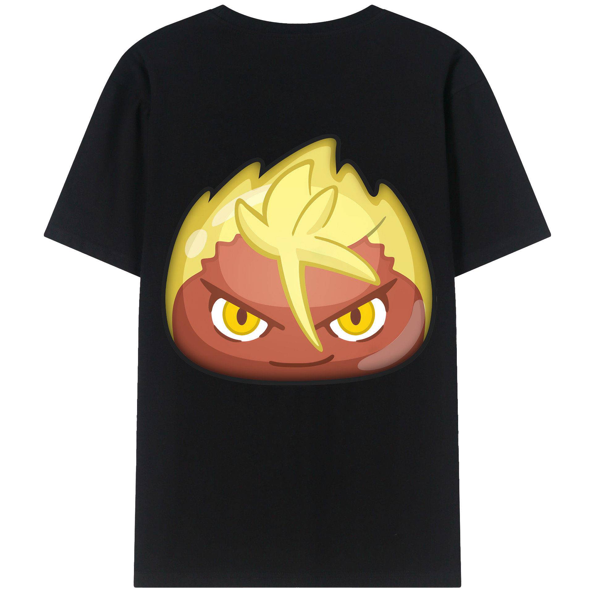 （画像用） 妖怪ウォッチ Yo-kai Watch 綿100％ メンズ半袖Tシャツ（バックプリント） 通気性