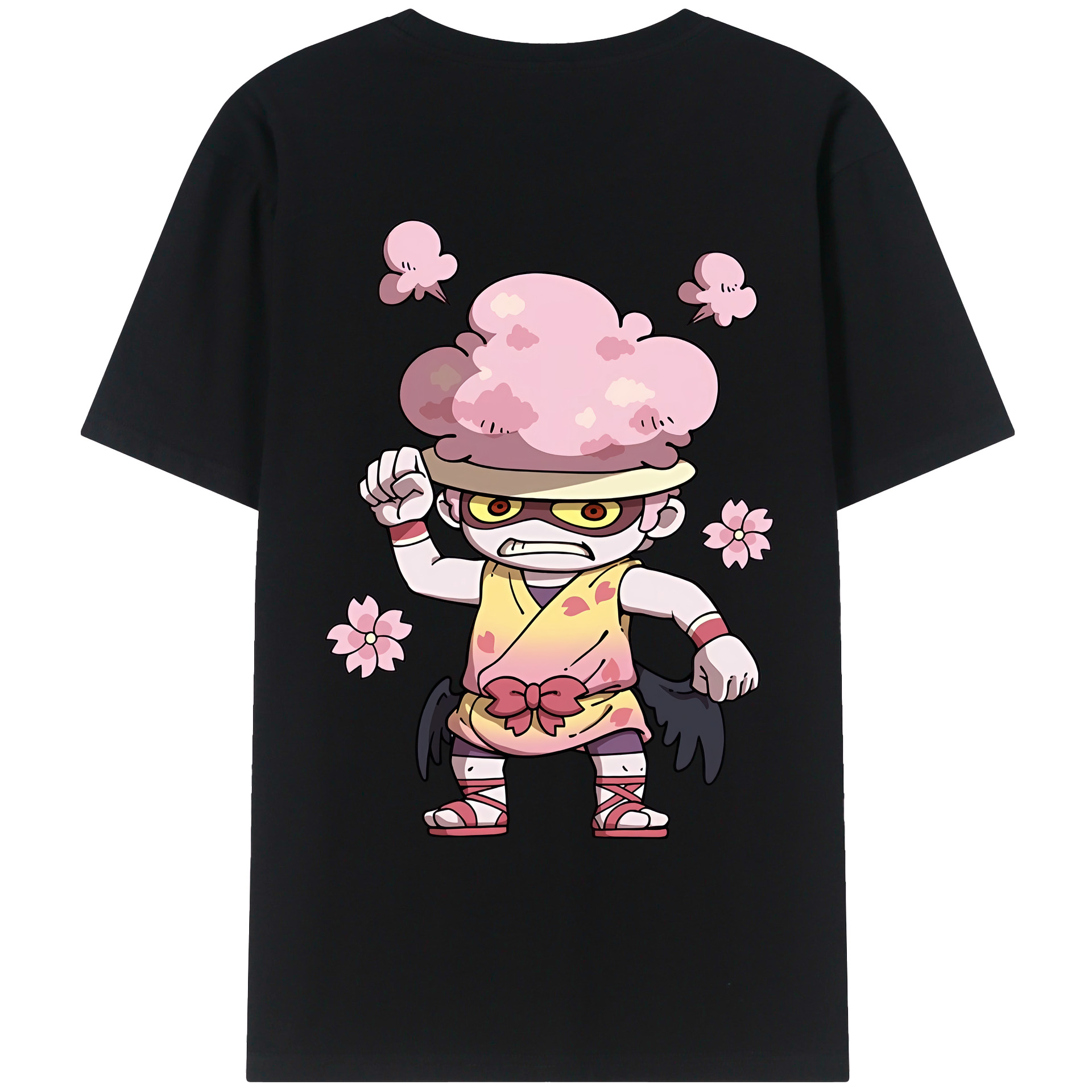 （画像用） 妖怪ウォッチ Yo-kai Watch 綿100％ メンズ半袖Tシャツ（バックプリント） 通気性
